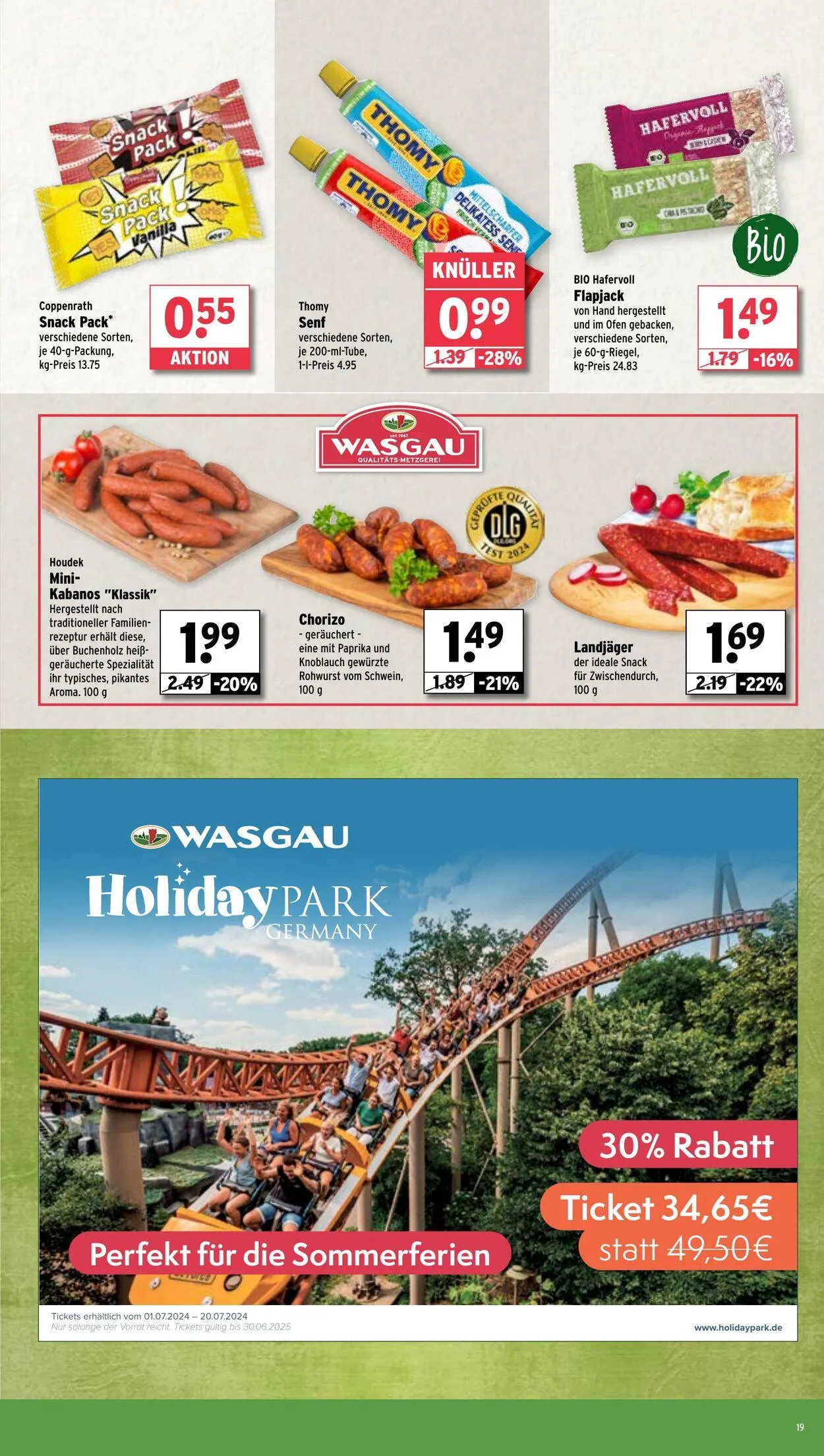 WASGAU Aktueller Prospekt von 10. August bis 24. August 2025 - Prospekt seite 19