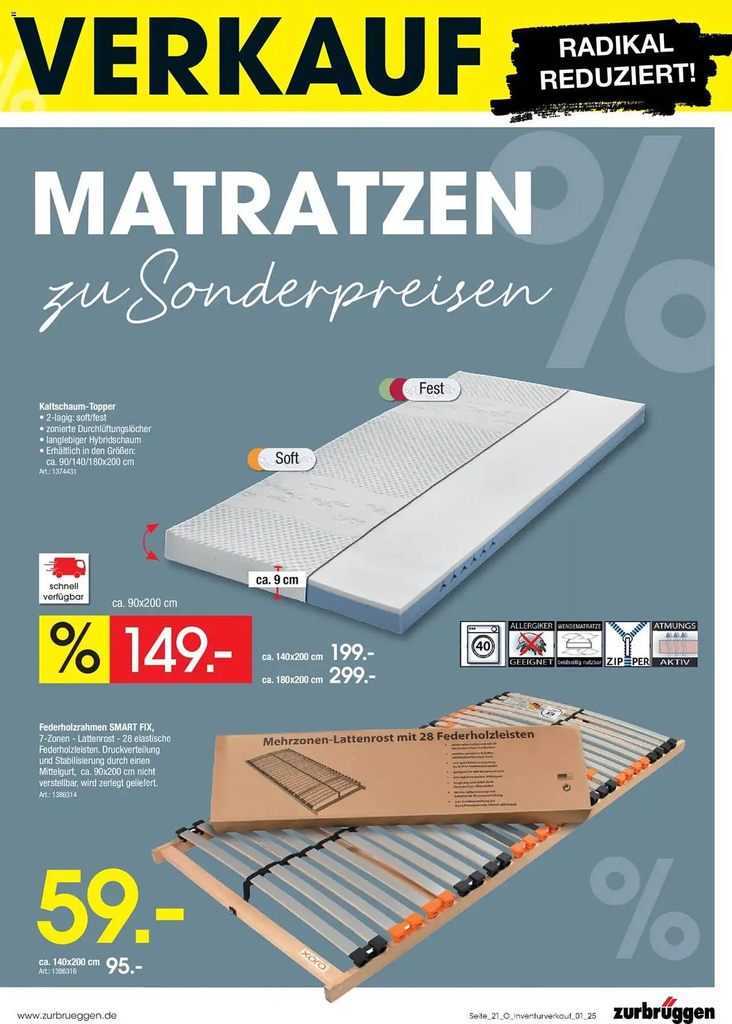 Zurbrüggen Prospekt von 3. Juli bis 31. Juli 2025 - Prospekt seite 23