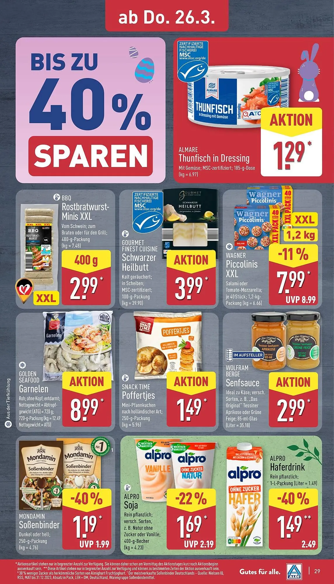 Aldi Nord Prospekt von 23. März bis 28. März 2026 - Prospekt seite 33