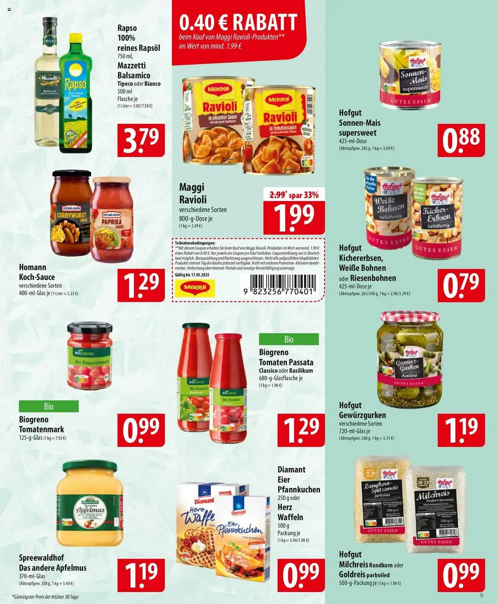 Famila Nord Ost Prospekt von 12. Mai bis 17. Mai 2025 - Prospekt seite 9