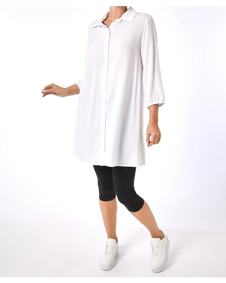 Longbluse mit Kragen