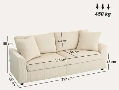 3-Sitzer-Sofa 83B-353V00CW