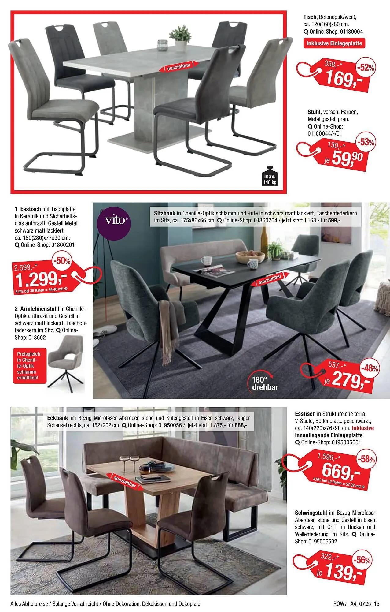 Opti Wohnwelt Prospekt von 26. Juni bis 13. Juli 2025 - Prospekt seite 15