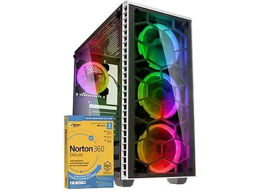 CYBERNERDS | P6 | Pro Gaming |, Gaming PC mit AMD Ryzen™ 5 5600 Prozessor, 32 GB RAM, 2000 GB SSD, NVIDIA GeForce RTX™ 5060 Ti, Windows 11