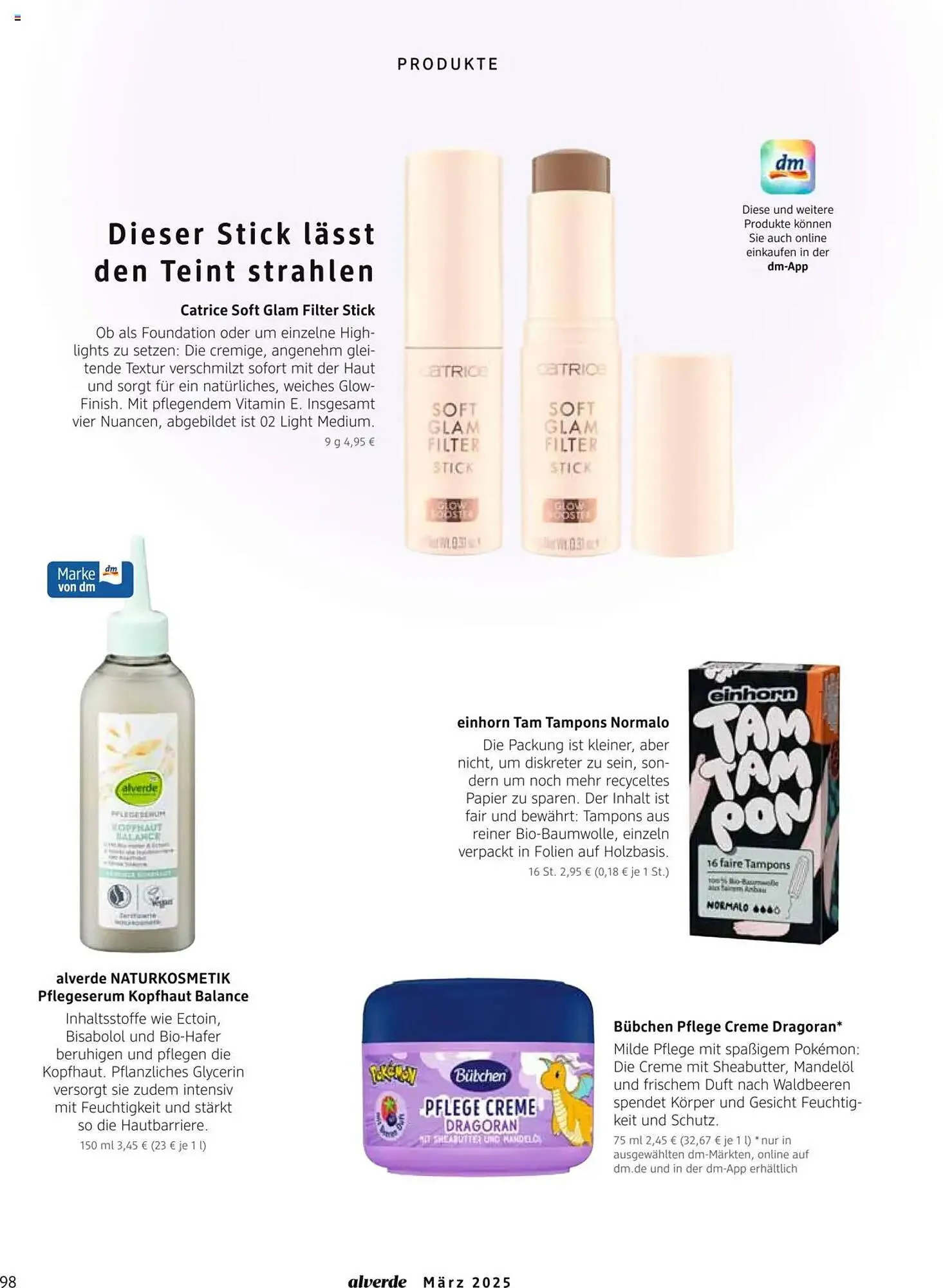 dm drogerie Prospekt von 1. März bis 31. März 2025 - Prospekt seite 98