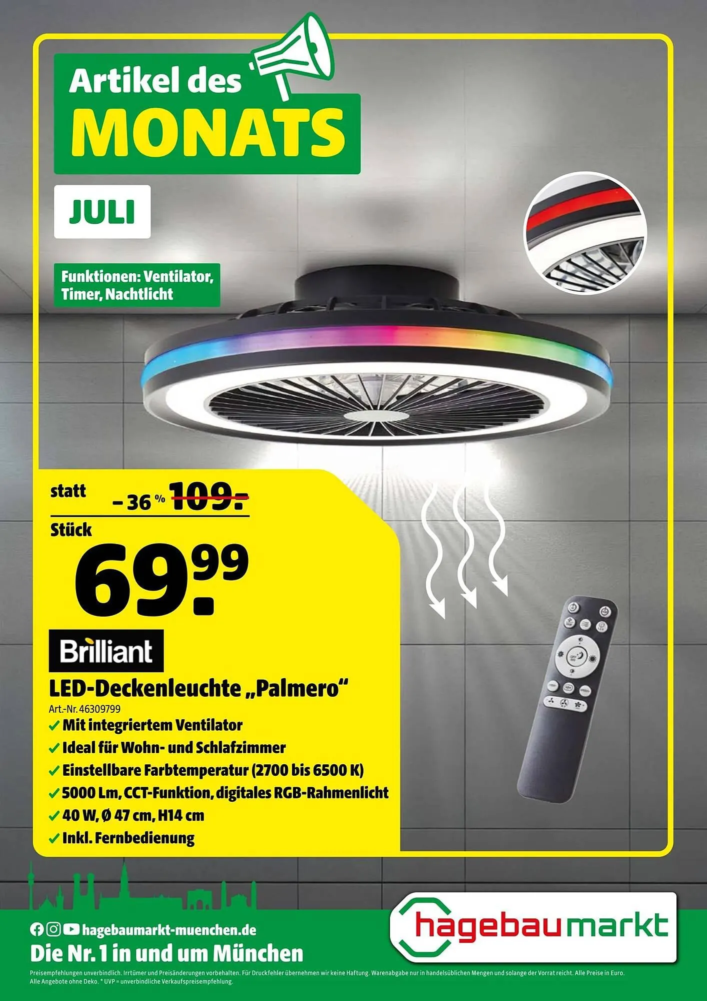 Hagebau Prospekt von 1. Juli bis 1. August 2025 - Prospekt seite 1