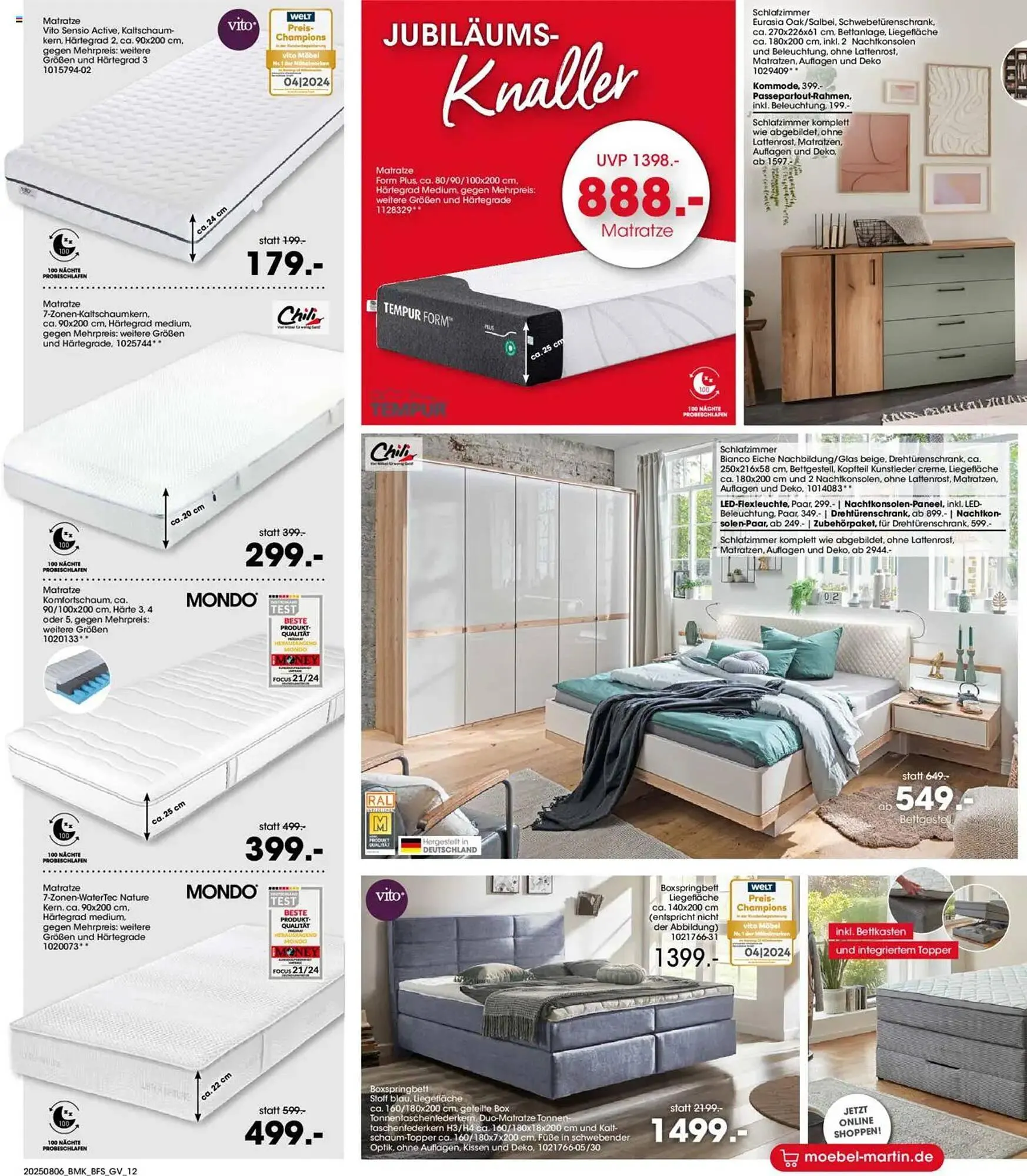Möbel Martin Prospekt von 6. August bis 19. August 2025 - Prospekt seite 12