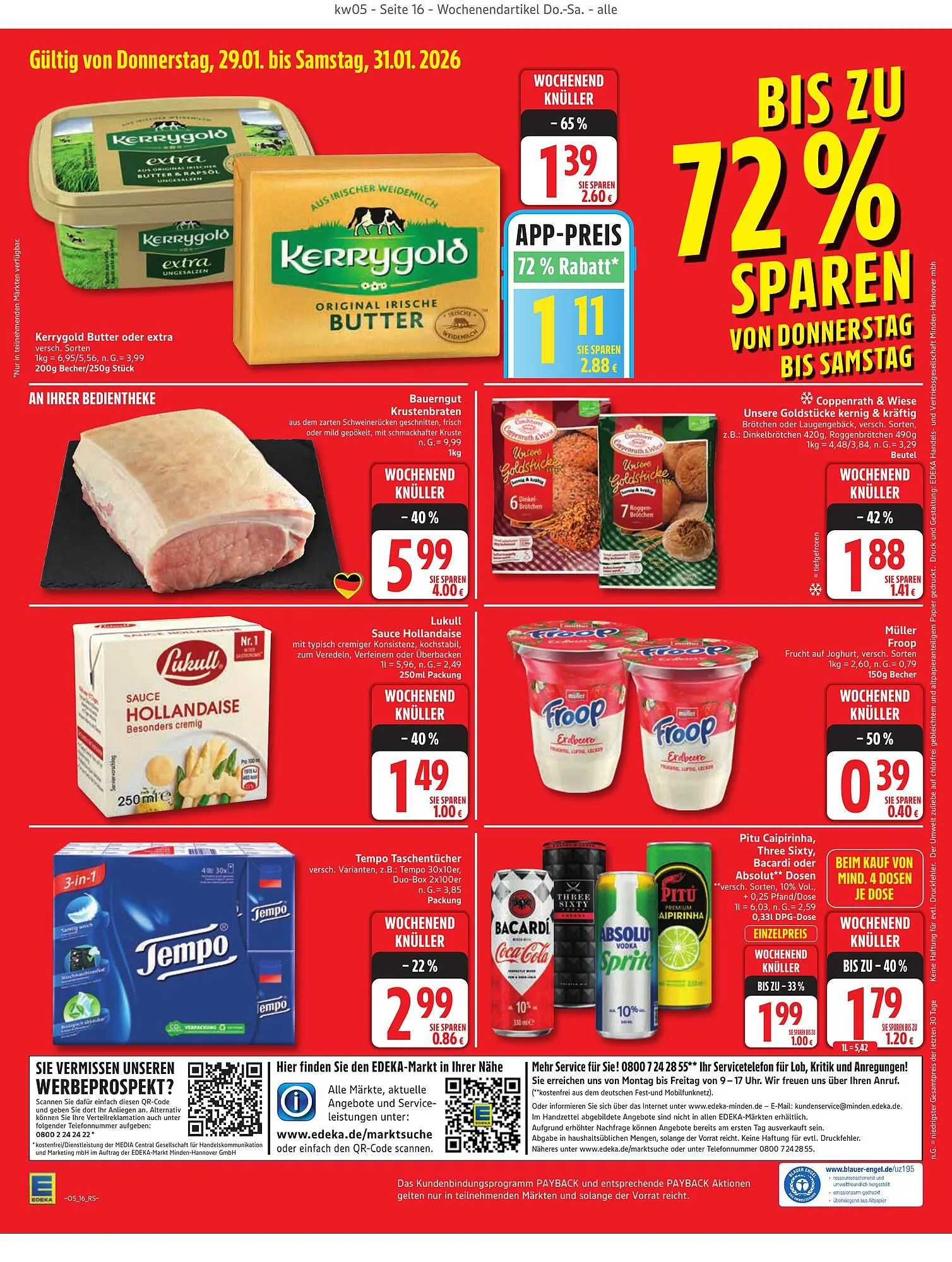 Edeka Prospekt von 26. Januar bis 31. Januar 2026 - Prospekt seite 16