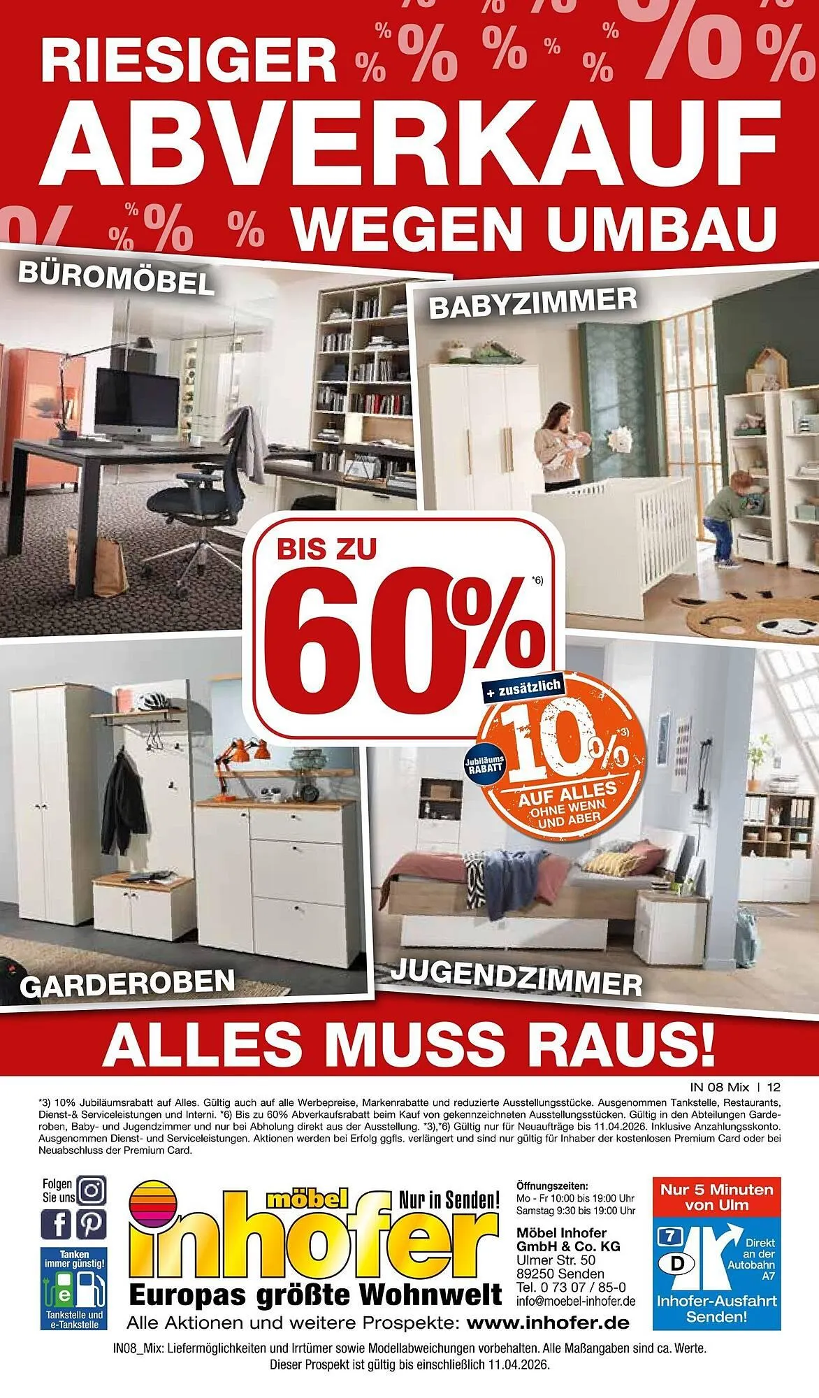 Möbel Inhofer Prospekt von 30. März bis 11. April 2026 - Prospekt seite 12