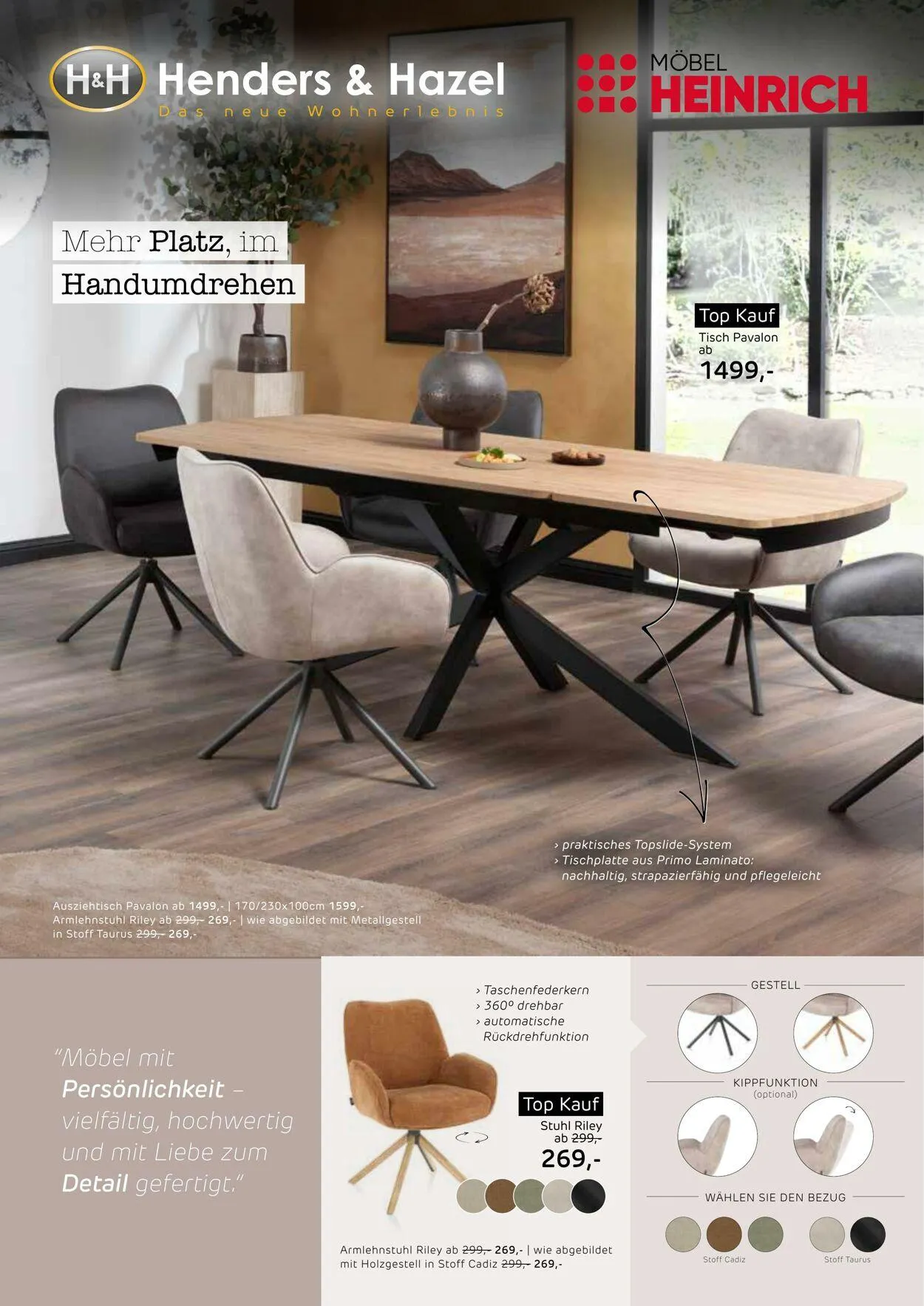 Möbel Heinrich Aktueller Prospekt von 3. November bis 4. Januar 2026 - Prospekt seite 1