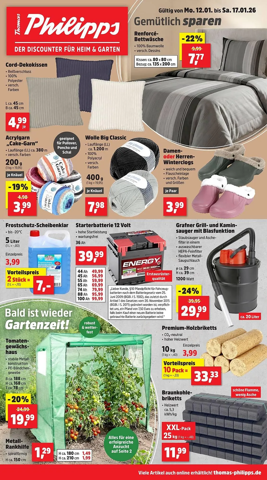 Thomas Philipps Prospekt von 12. Januar bis 17. Januar 2026 - Prospekt seite 1