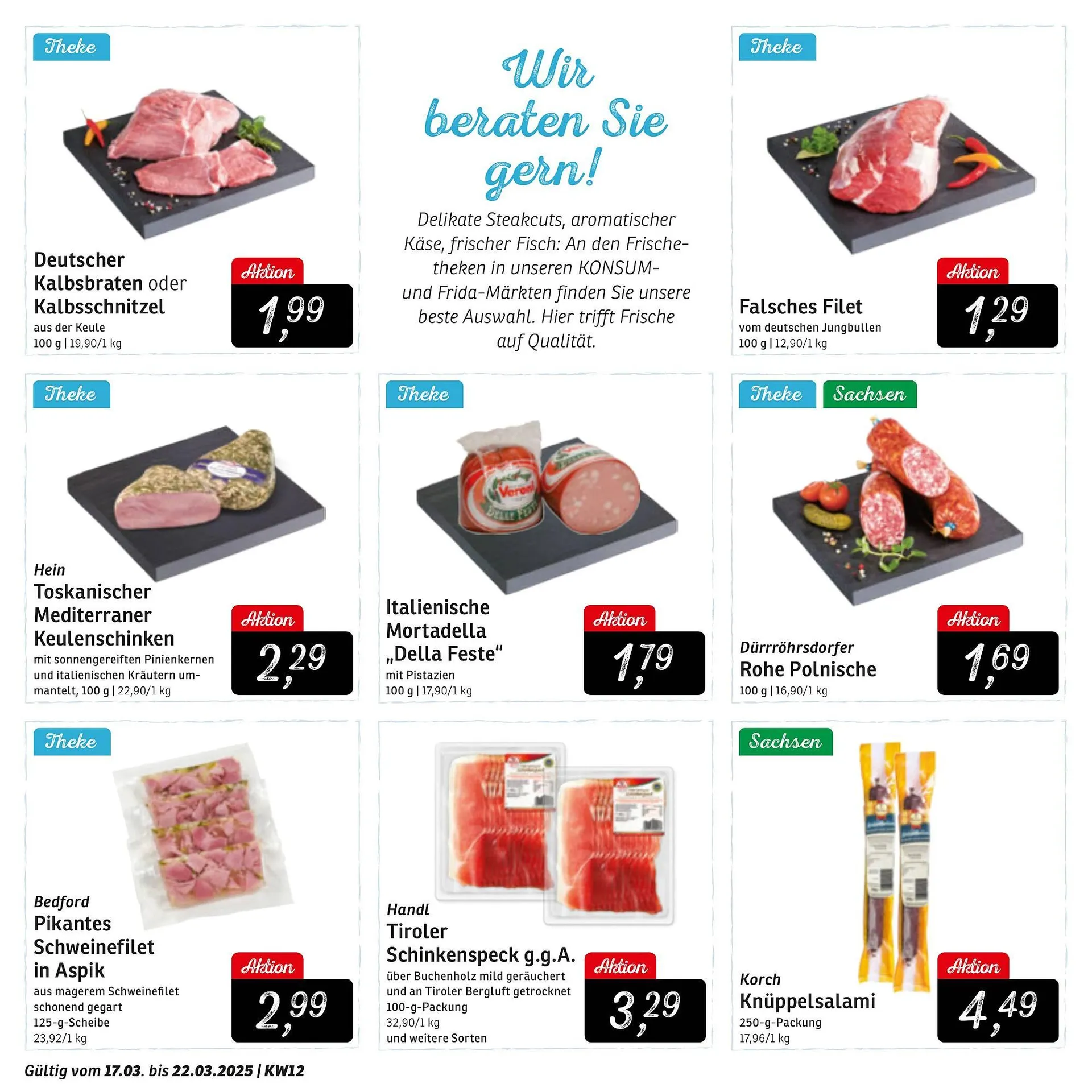 KONSUM Prospekt von 17. März bis 22. März 2025 - Prospekt seite 8