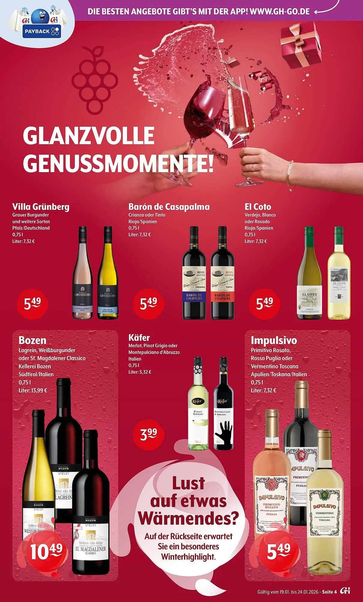 Getränke Hoffmann Prospekt von 19. Januar bis 24. Januar 2026 - Prospekt seite 4