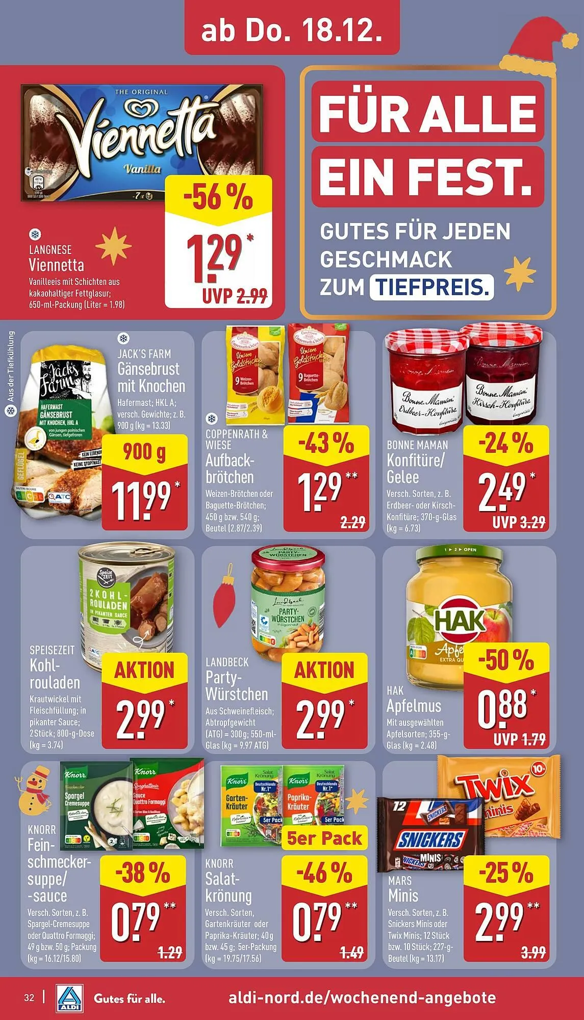 Aldi Nord Prospekt von 15. Dezember bis 20. Dezember 2025 - Prospekt seite 33