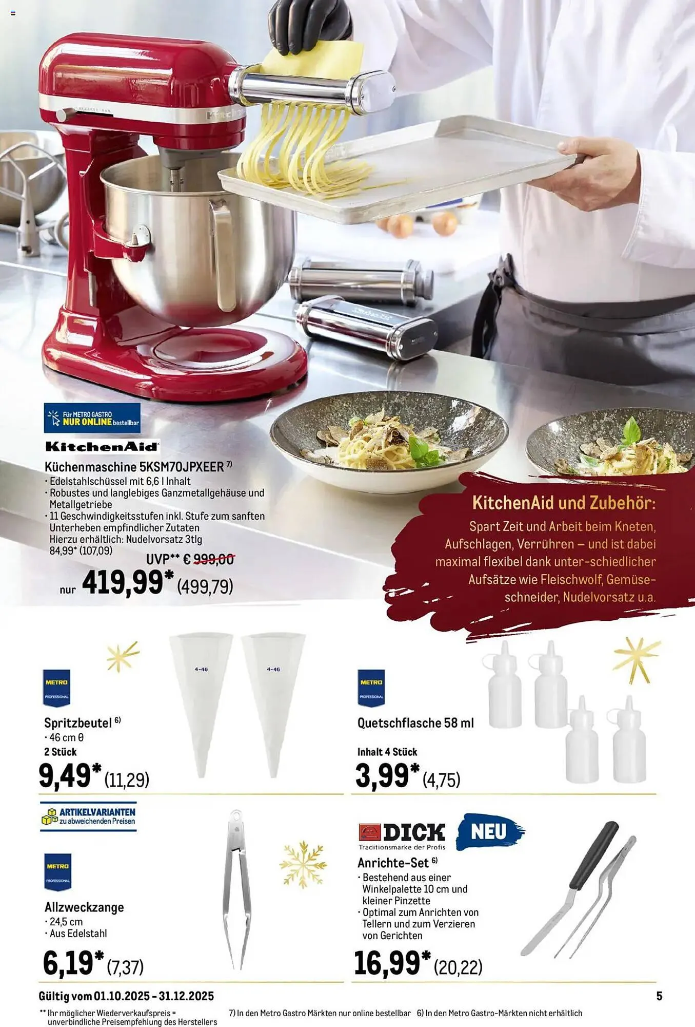 METRO Prospekt von 1. Oktober bis 31. Dezember 2025 - Prospekt seite 5