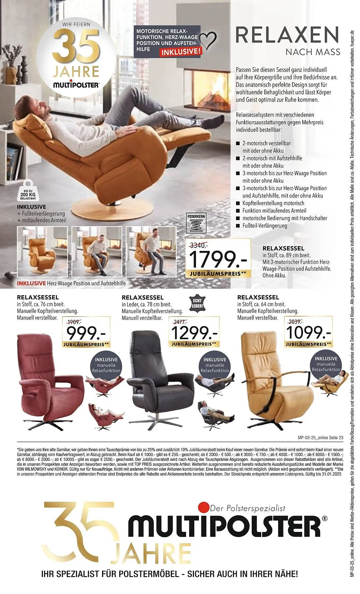 Multipolster Prospekt von 15. Januar bis 31. Januar 2025 - Prospekt seite 23