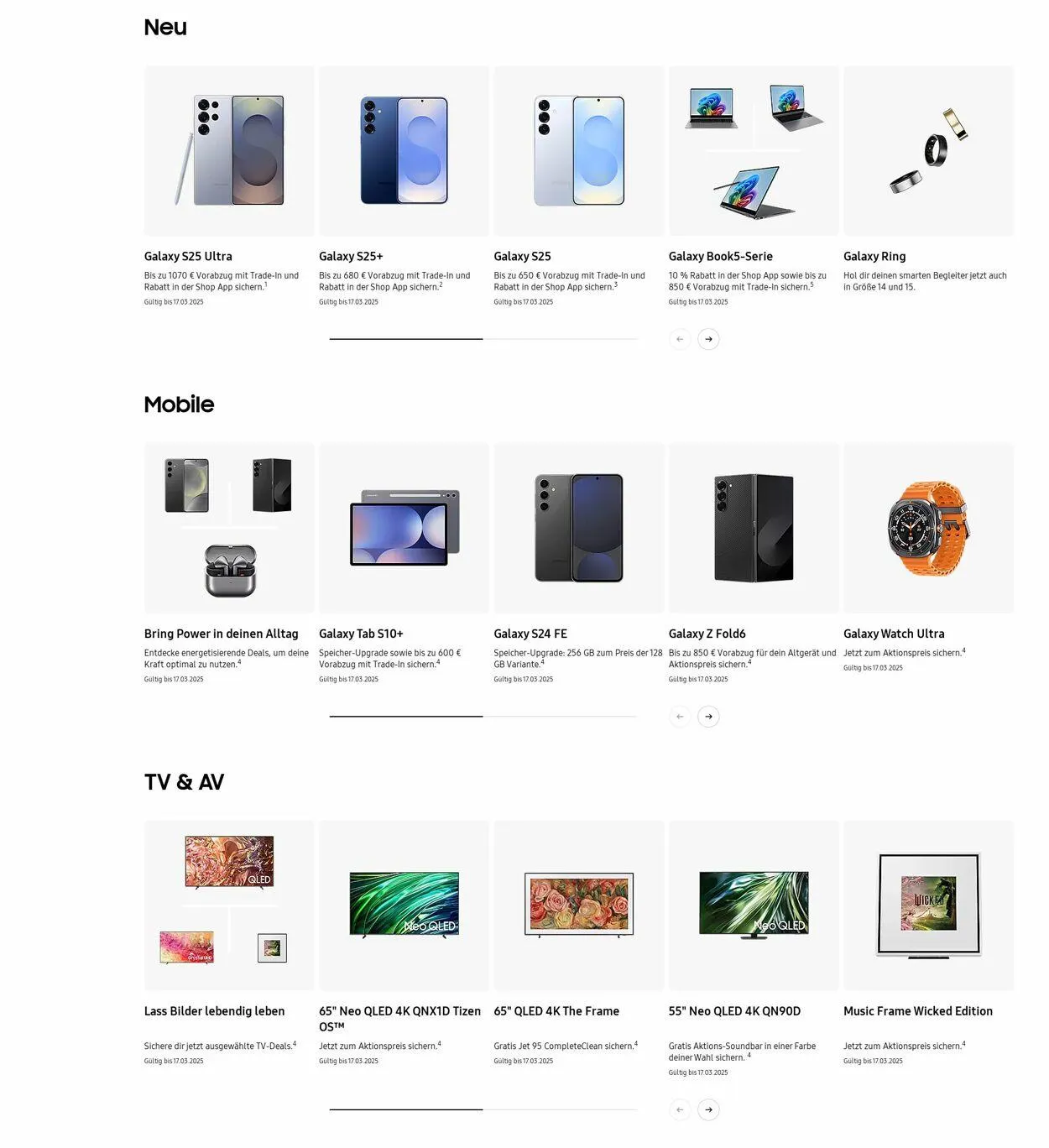 Samsung Aktueller Prospekt von 3. März bis 12. März 2025 - Prospekt seite 2
