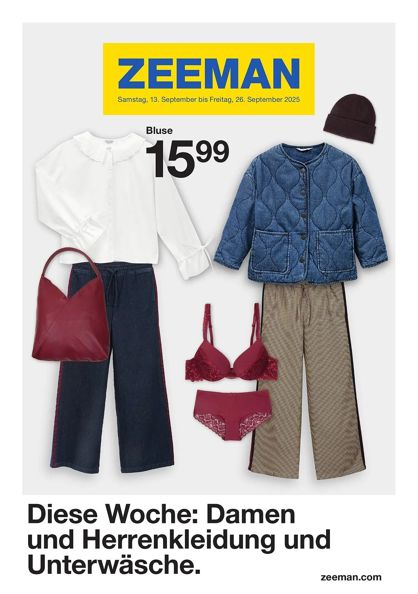 Zeeman Prospekt von 13. September bis 19. September 2025 - Prospekt seite 1