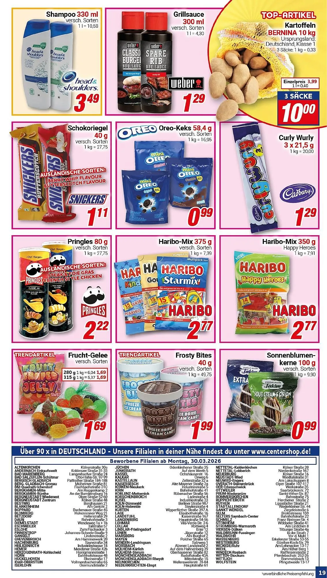 CENTERSHOP Prospekt von 30. März bis 4. April 2026 - Prospekt seite 19