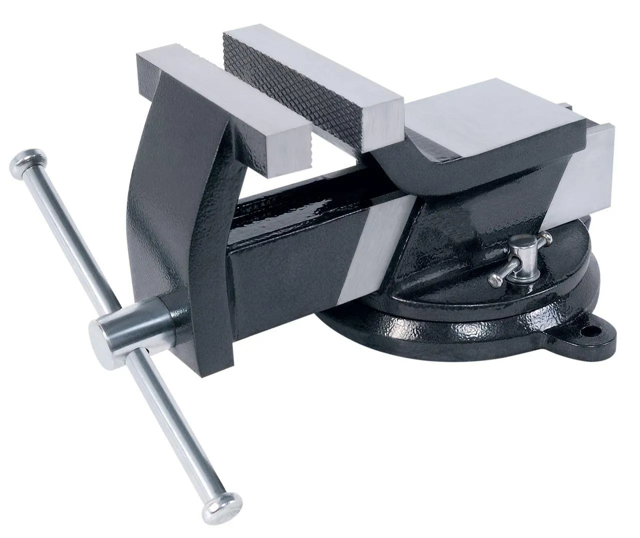 Schraubstock aus Stahl mit drehbarer Basis
