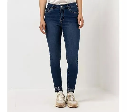 STEFFEN SCHRAUT Jeans, 5-Pocket knöchellang Nieten-Details skinny fit