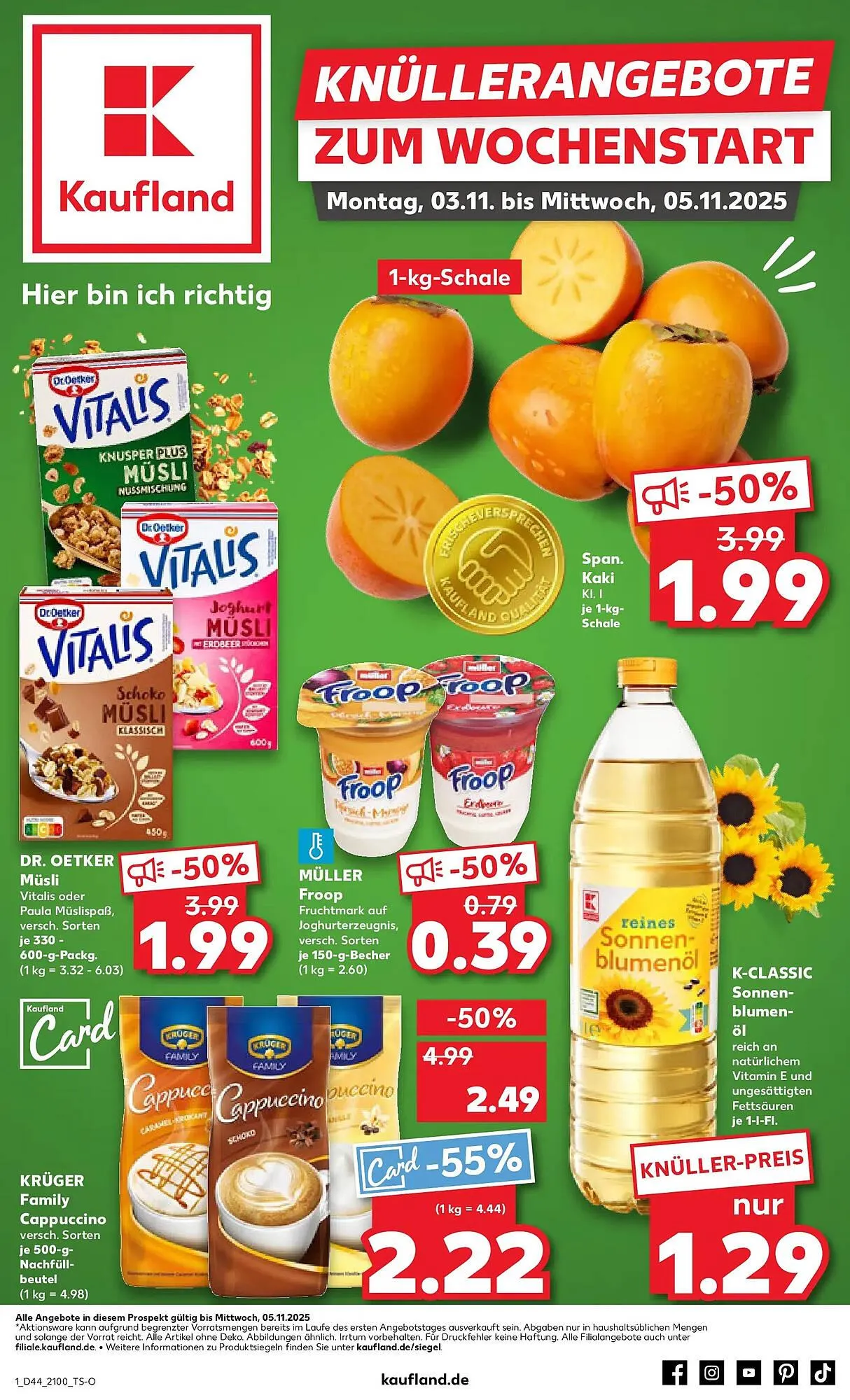 Kaufland Prospekt von 2. November bis 5. November 2025 - Prospekt seite 1