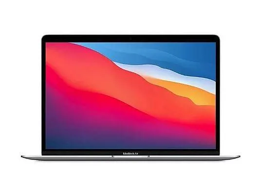 APPLE MacBook Air 13" 2020, Notebook, mit 13,3 Zoll Display, Apple M-Series, 8 GB RAM, 256 GB SSD, Apple M1, Silber, macOS