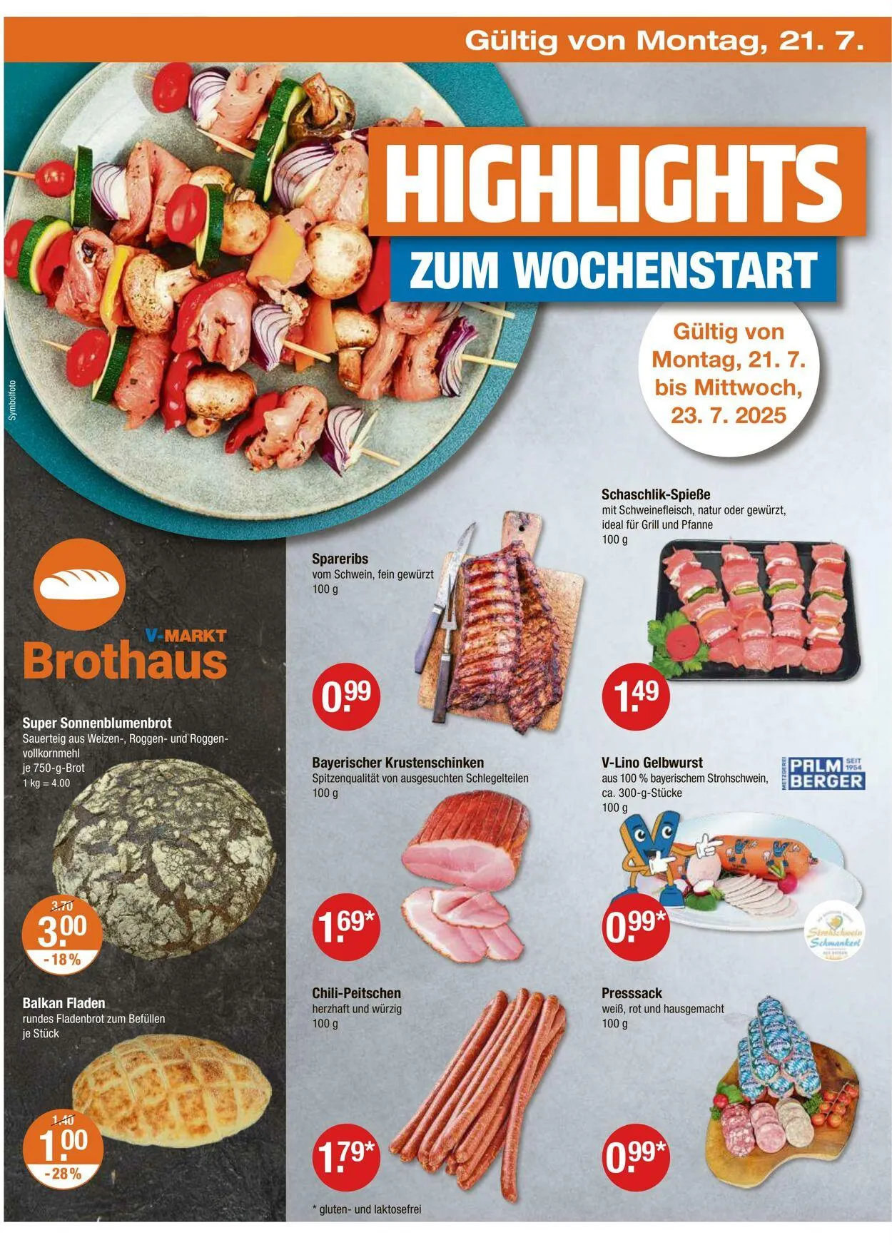 V-Markt Aktueller Prospekt von 17. Juli bis 23. Juli 2025 - Prospekt seite 22