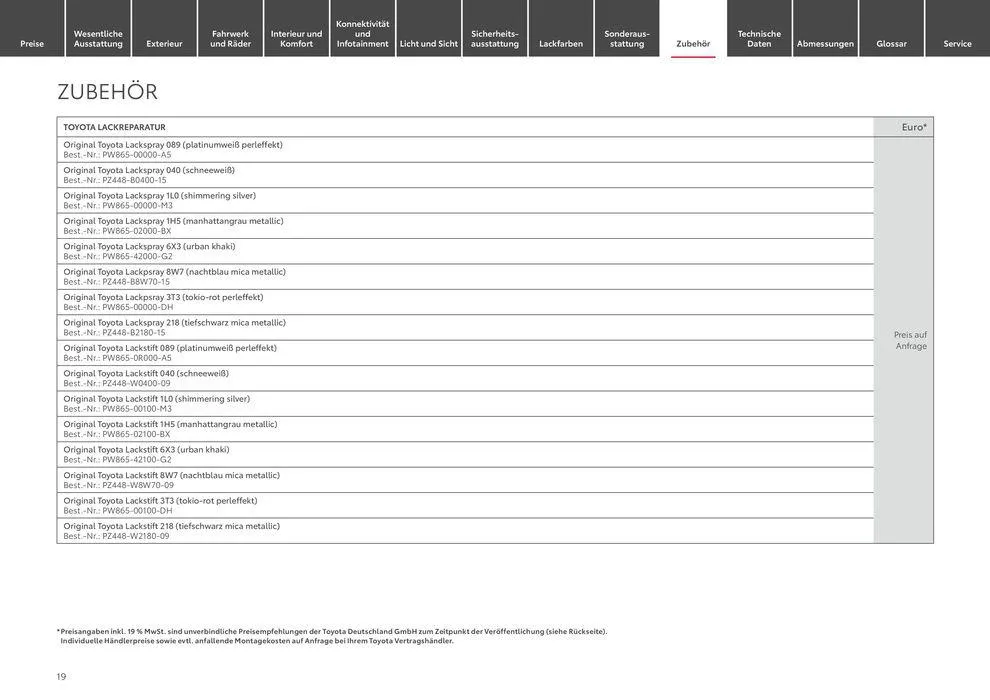 Toyota Corolla Cross von 3. April bis 3. April 2025 - Prospekt seite 19