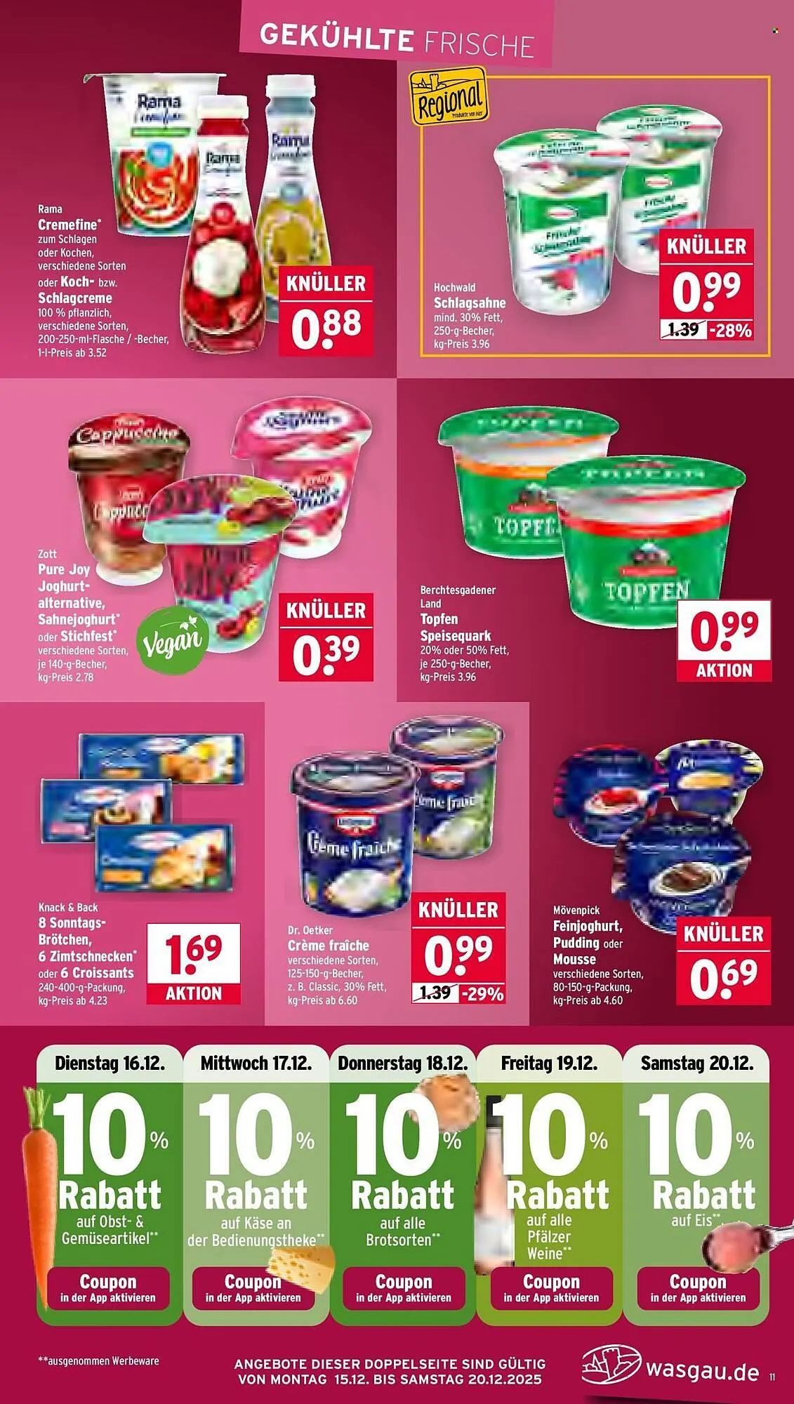 Wasgau Prospekt von 15. Dezember bis 20. Dezember 2025 - Prospekt seite 11