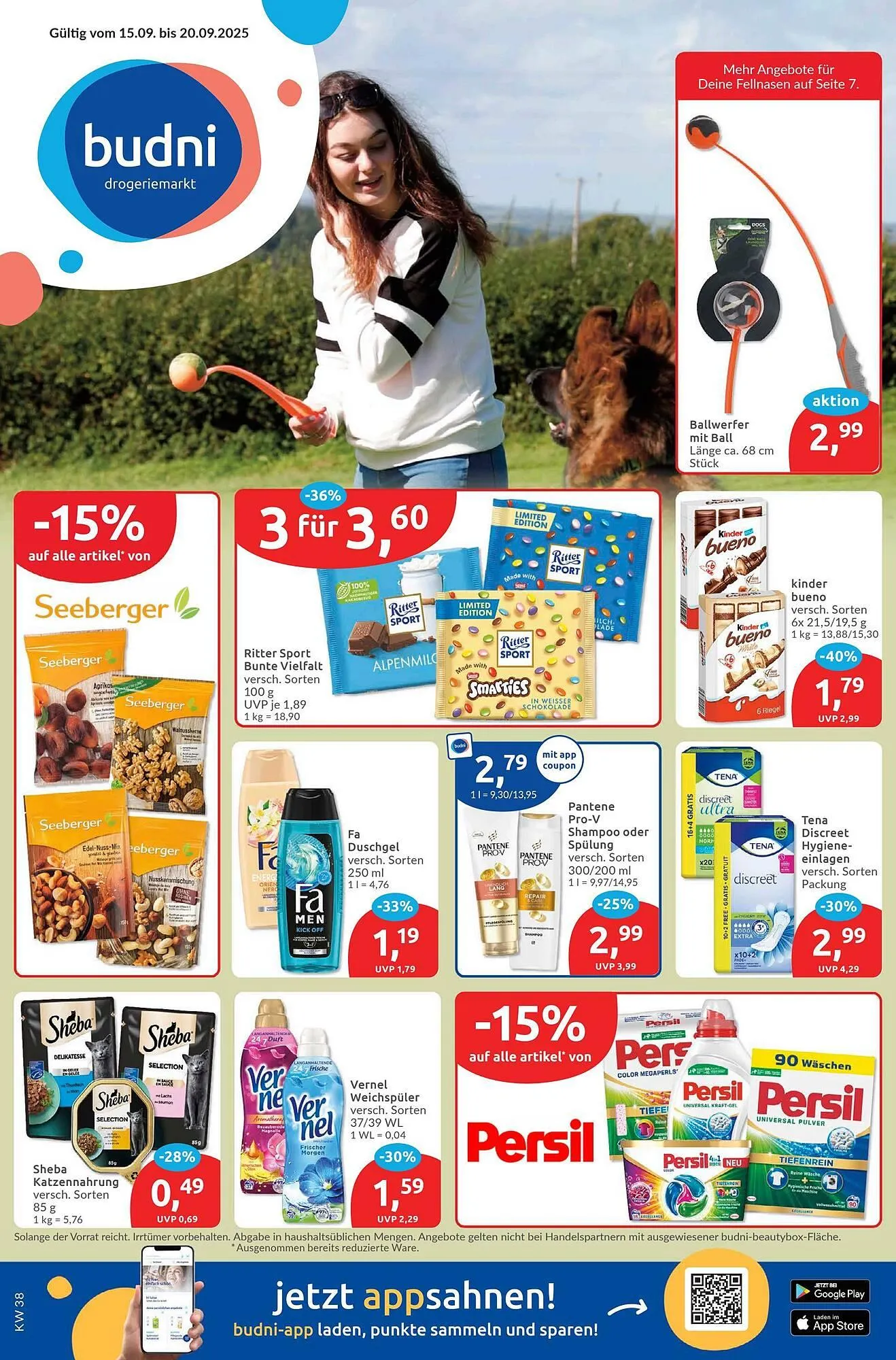 Budni Prospekt von 15. September bis 20. September 2025 - Prospekt seite 1