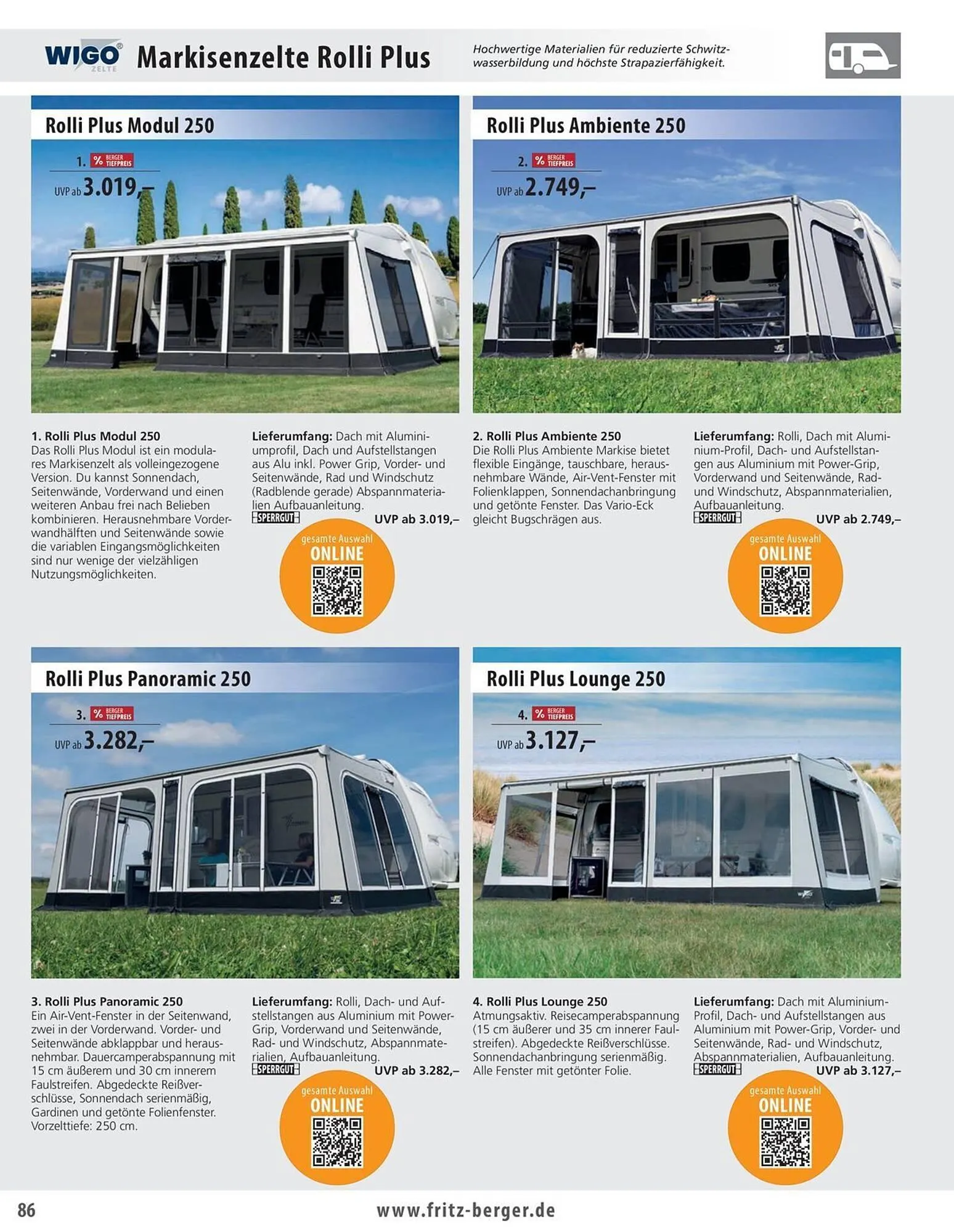 Fritz Berger Prospekt von 27. Mai bis 31. Dezember 2025 - Prospekt seite 86