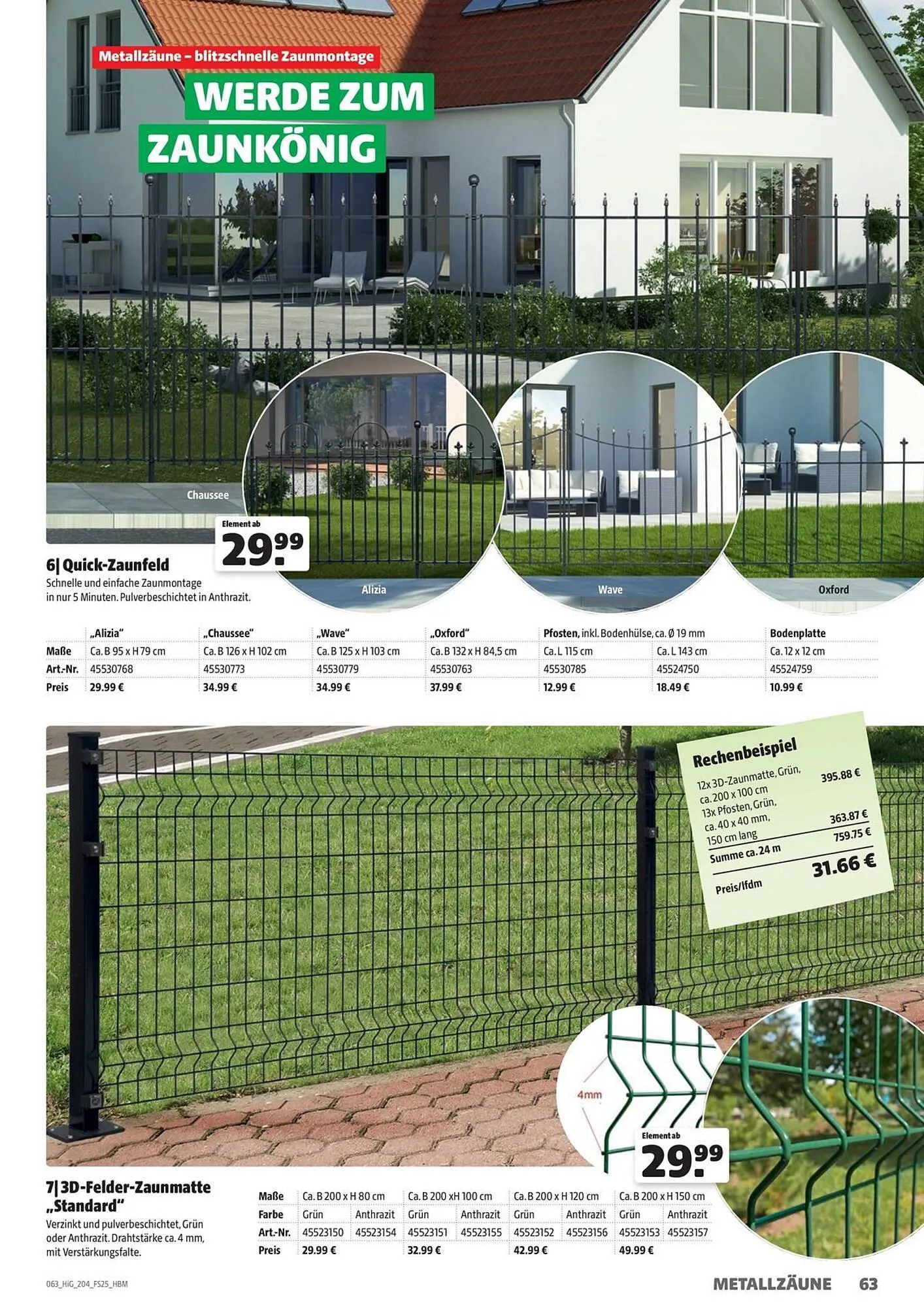 Hagebau Prospekt von 19. September bis 31. Dezember 2025 - Prospekt seite 63