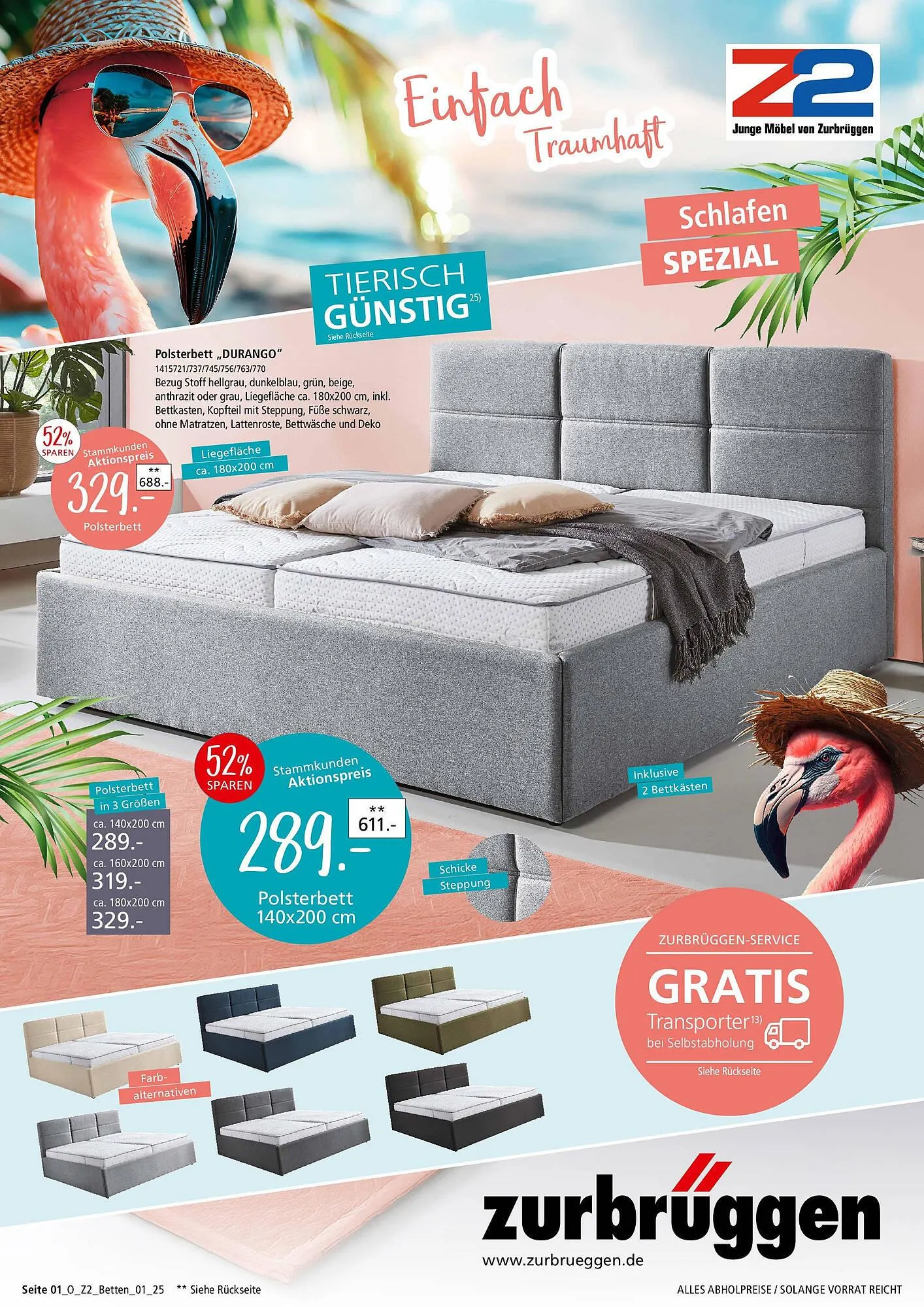 Zurbrüggen Prospekt von 14. April bis 27. April 2025 - Prospekt seite 1