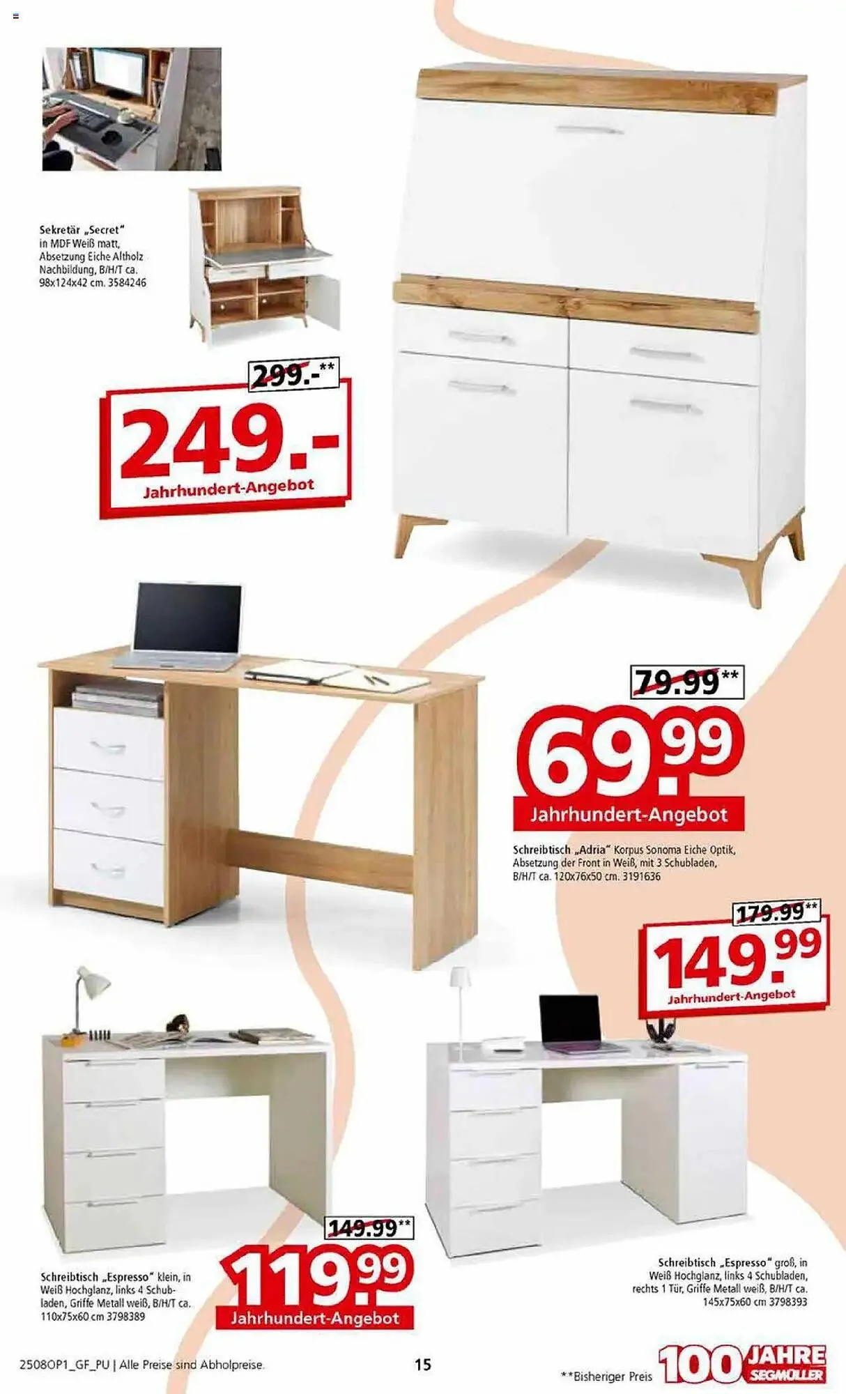 Segmüller Prospekt von 28. Juli bis 2. November 2025 - Prospekt seite 15