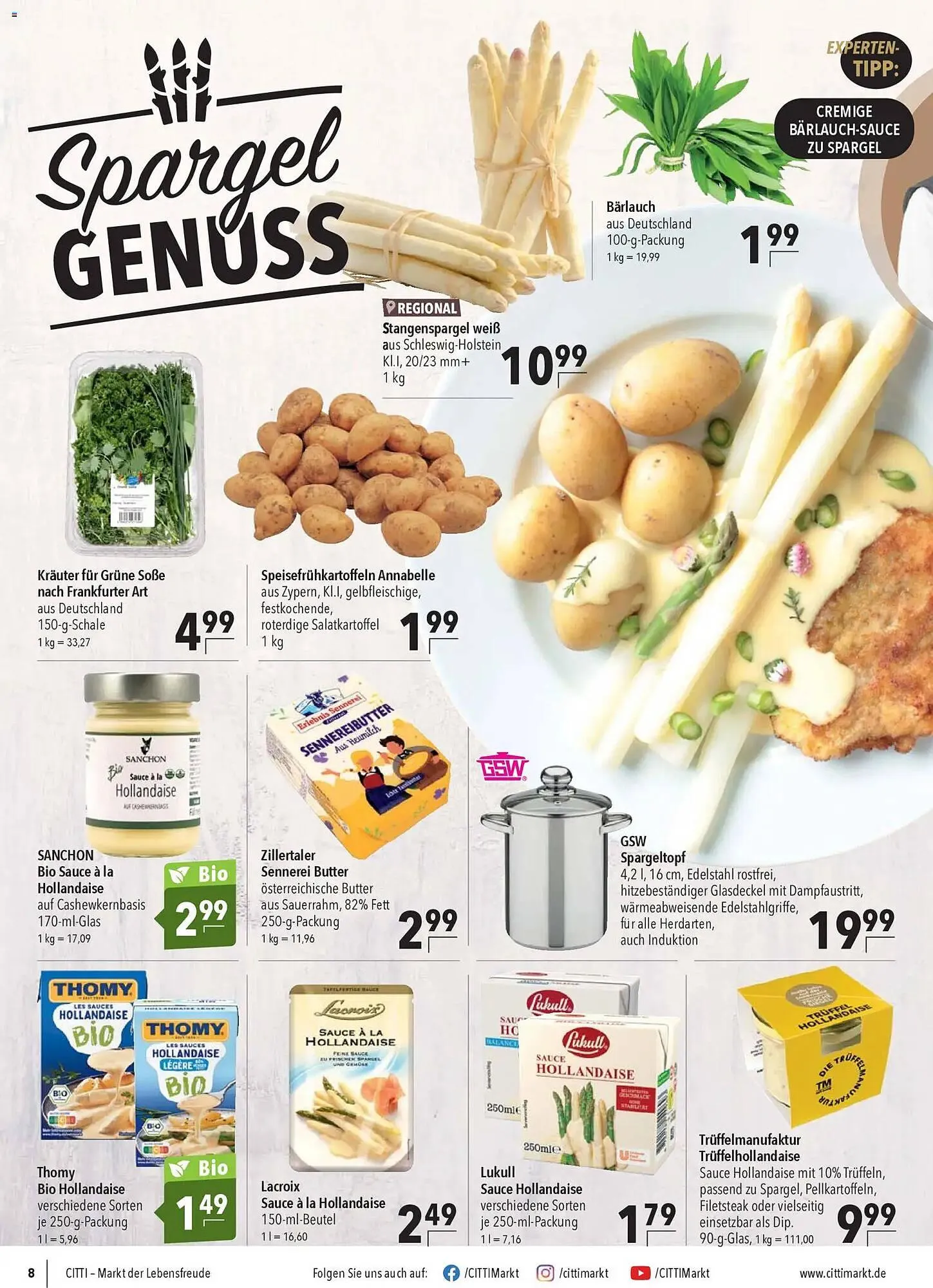 CITTI Markt Prospekt von 29. April bis 12. Mai 2026 - Prospekt seite 8