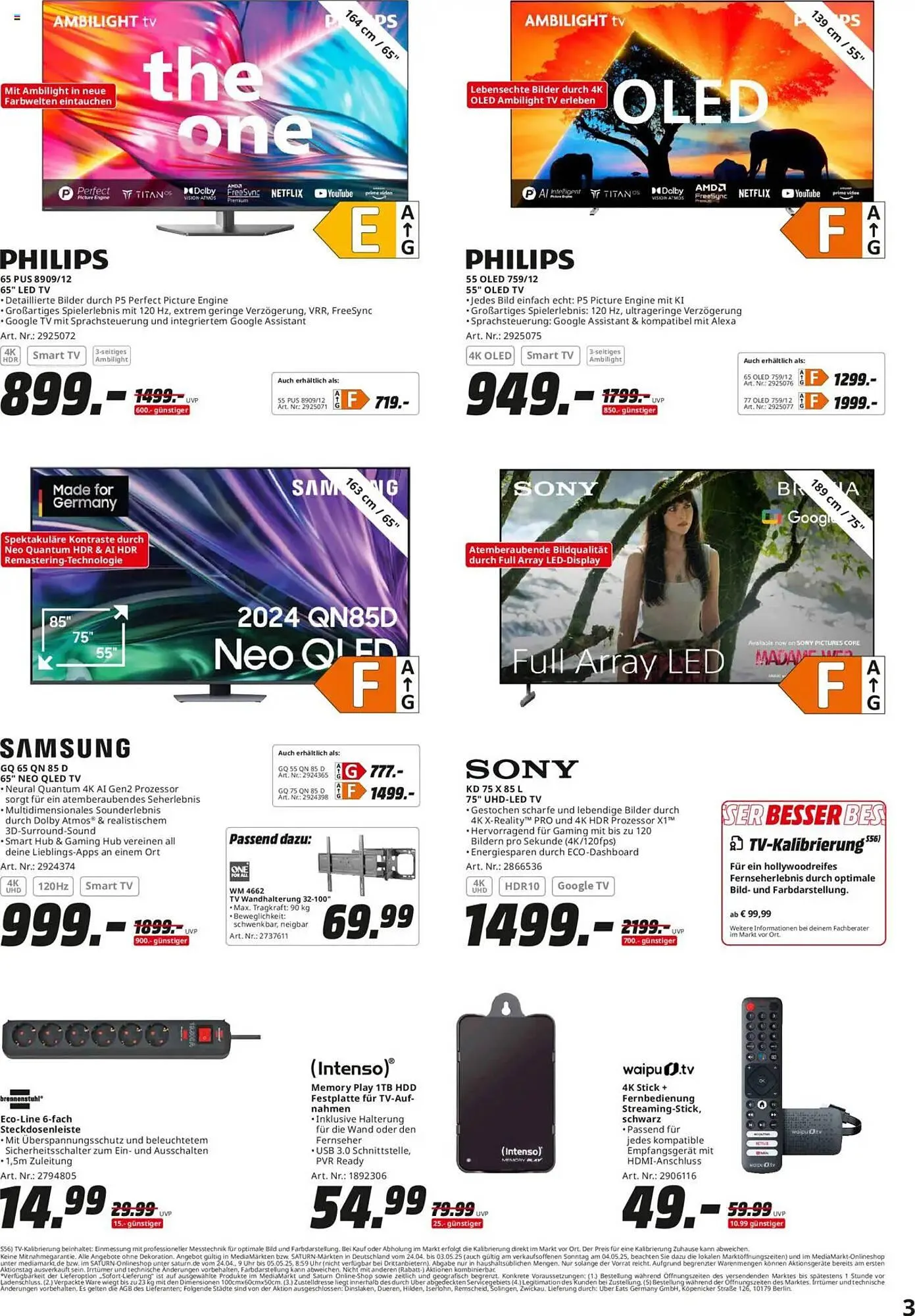 Saturn Prospekt von 24. April bis 3. Mai 2025 - Prospekt seite 3