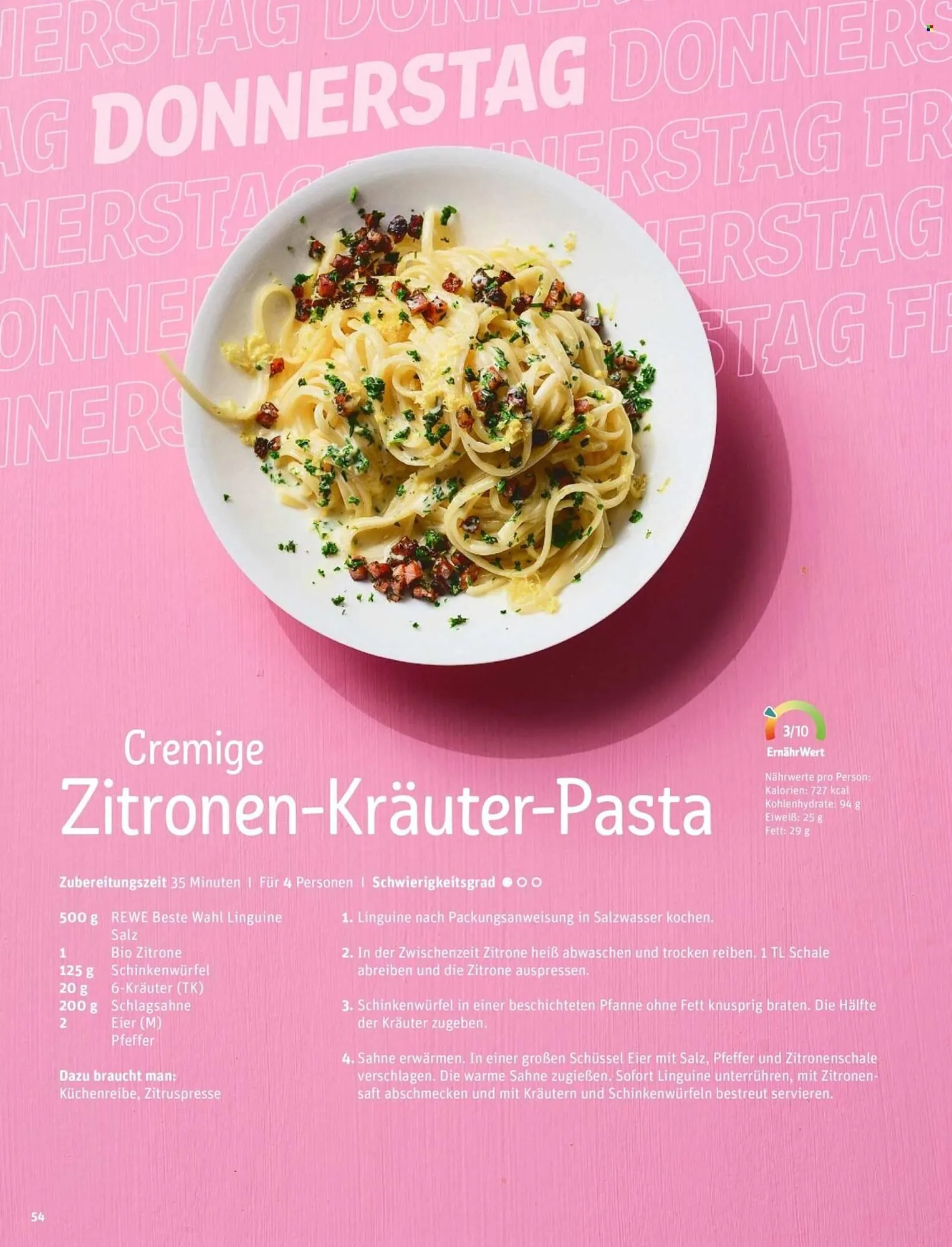 REWE Magazin von 4. März bis 12. März 2026 - Prospekt seite 54