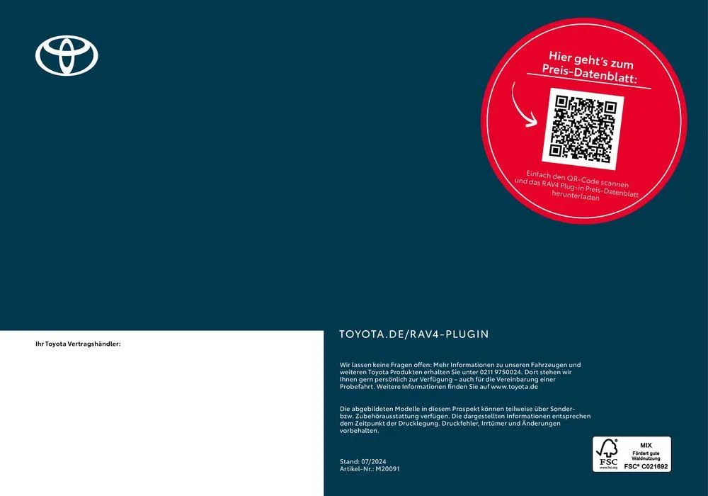 Toyota RAV4 Plug-in Hybrid von 1. Juli bis 1. Juli 2025 - Prospekt seite 28
