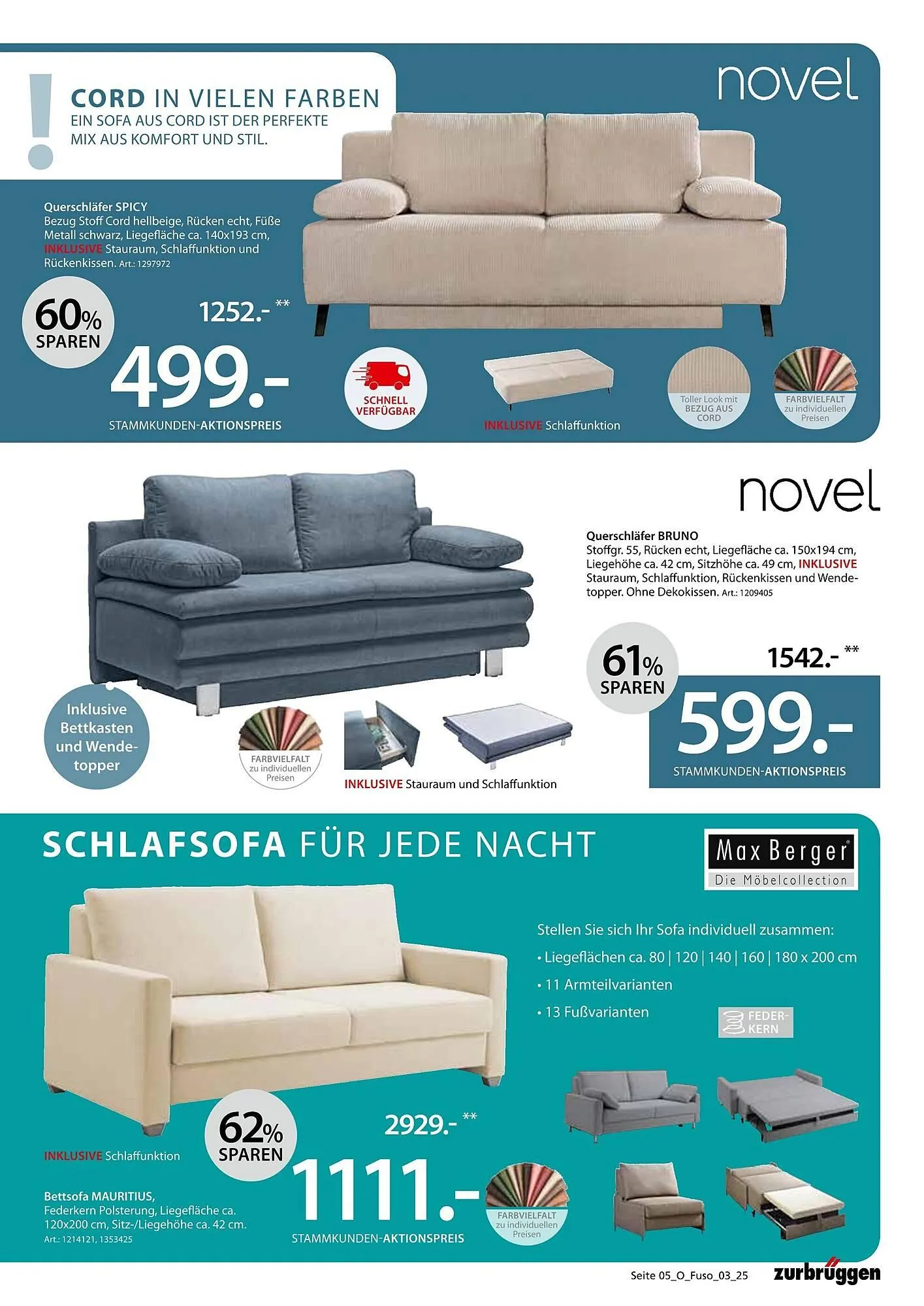 Zurbrüggen Prospekt von 12. September bis 31. Dezember 2025 - Prospekt seite 5