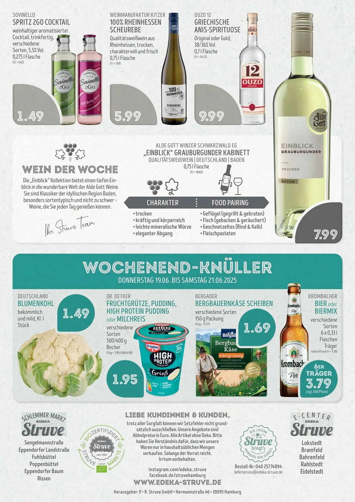Edeka Struve Prospekt von 16. Juni bis 22. Juni 2025 - Prospekt seite 16