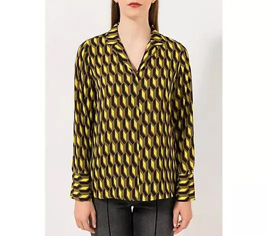 STEFFEN SCHRAUT Bluse Reverskragen Chiffonqualität leger weit