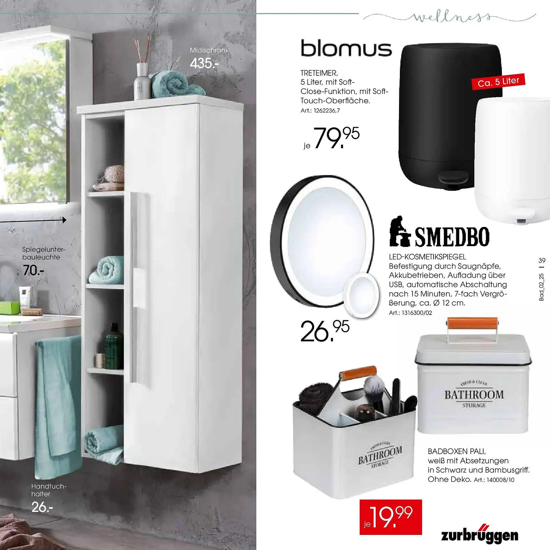 Zurbrüggen Prospekt von 9. Juni bis 31. Dezember 2025 - Prospekt seite 39