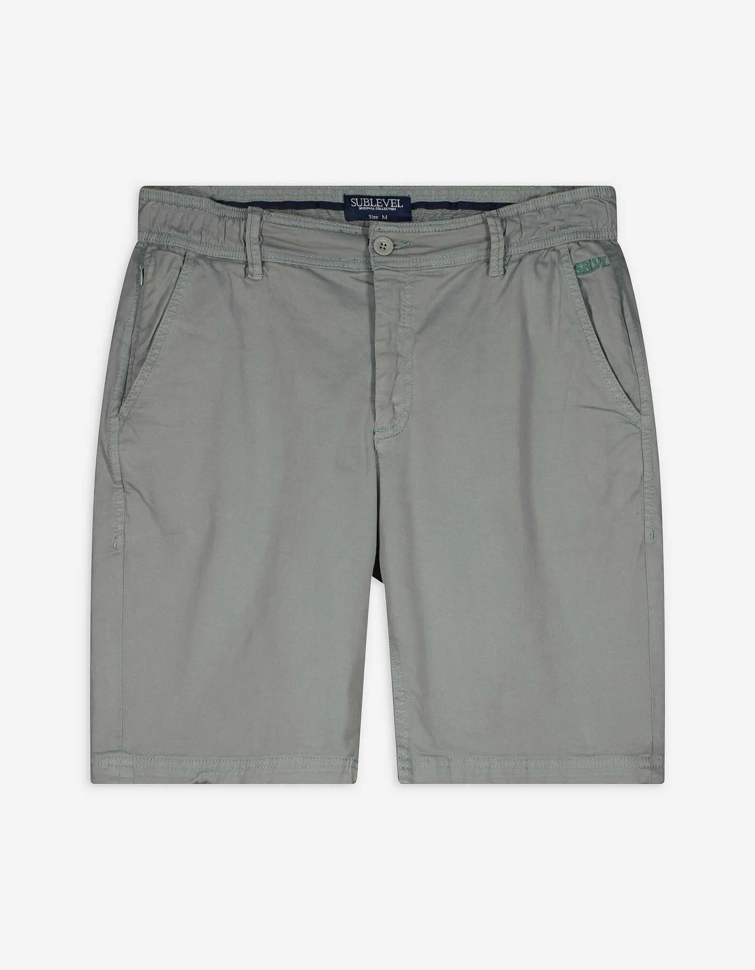 Chinoshorts - Baumwoll-Mix - türkis