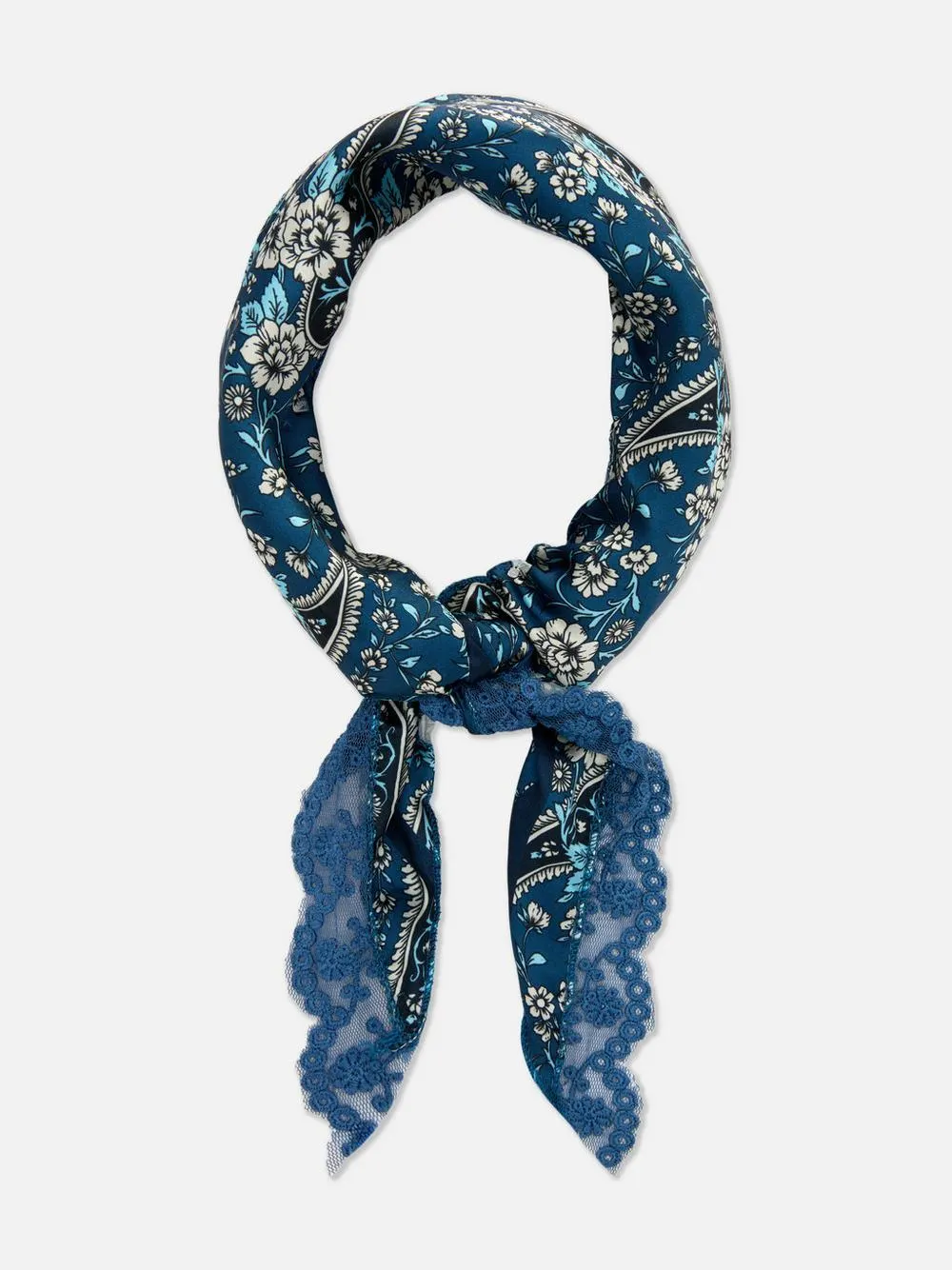 Bandana mit Spitzenborte, 1 Stk.