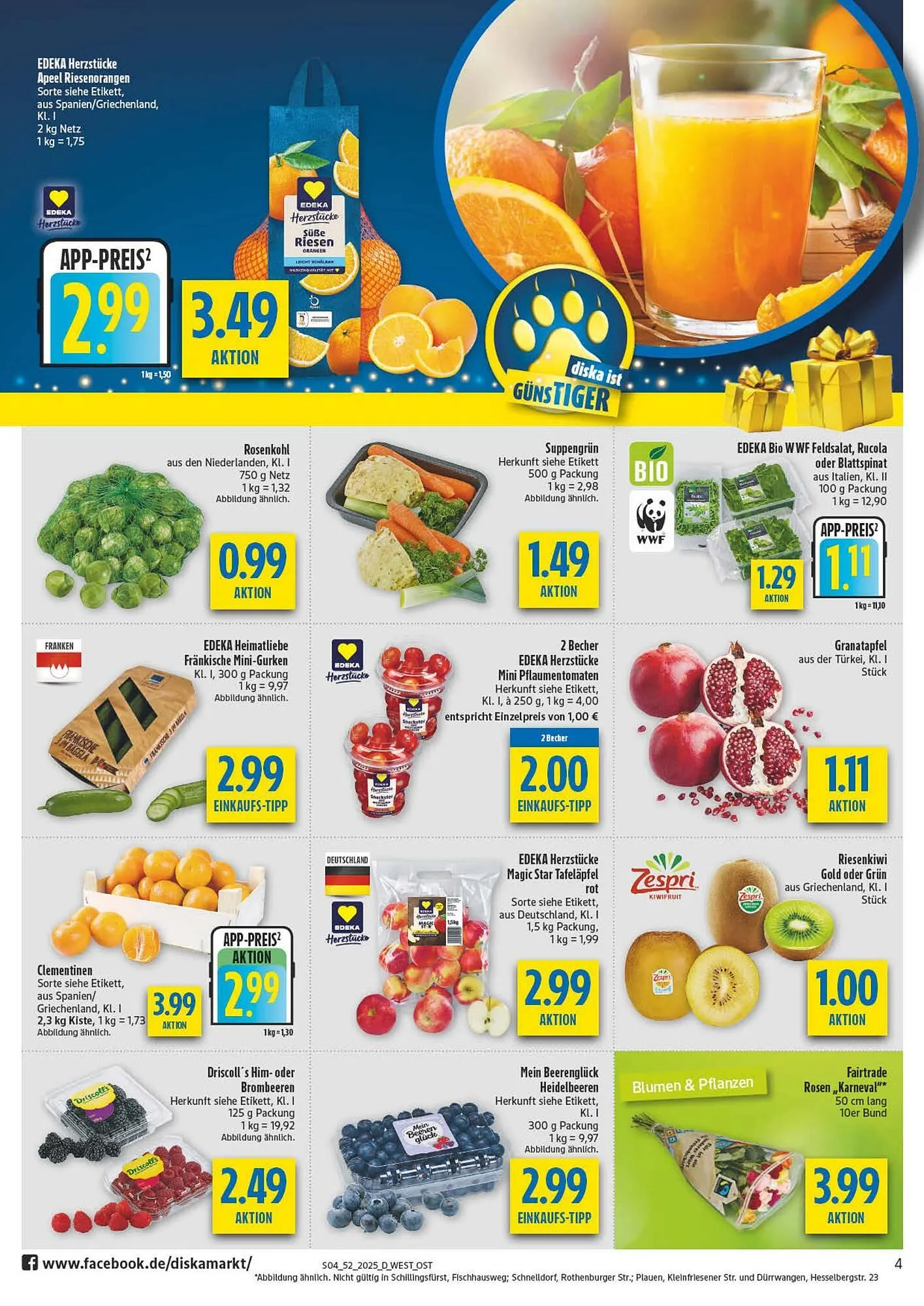 Diska Prospekt von 22. Dezember bis 27. Dezember 2025 - Prospekt seite 4