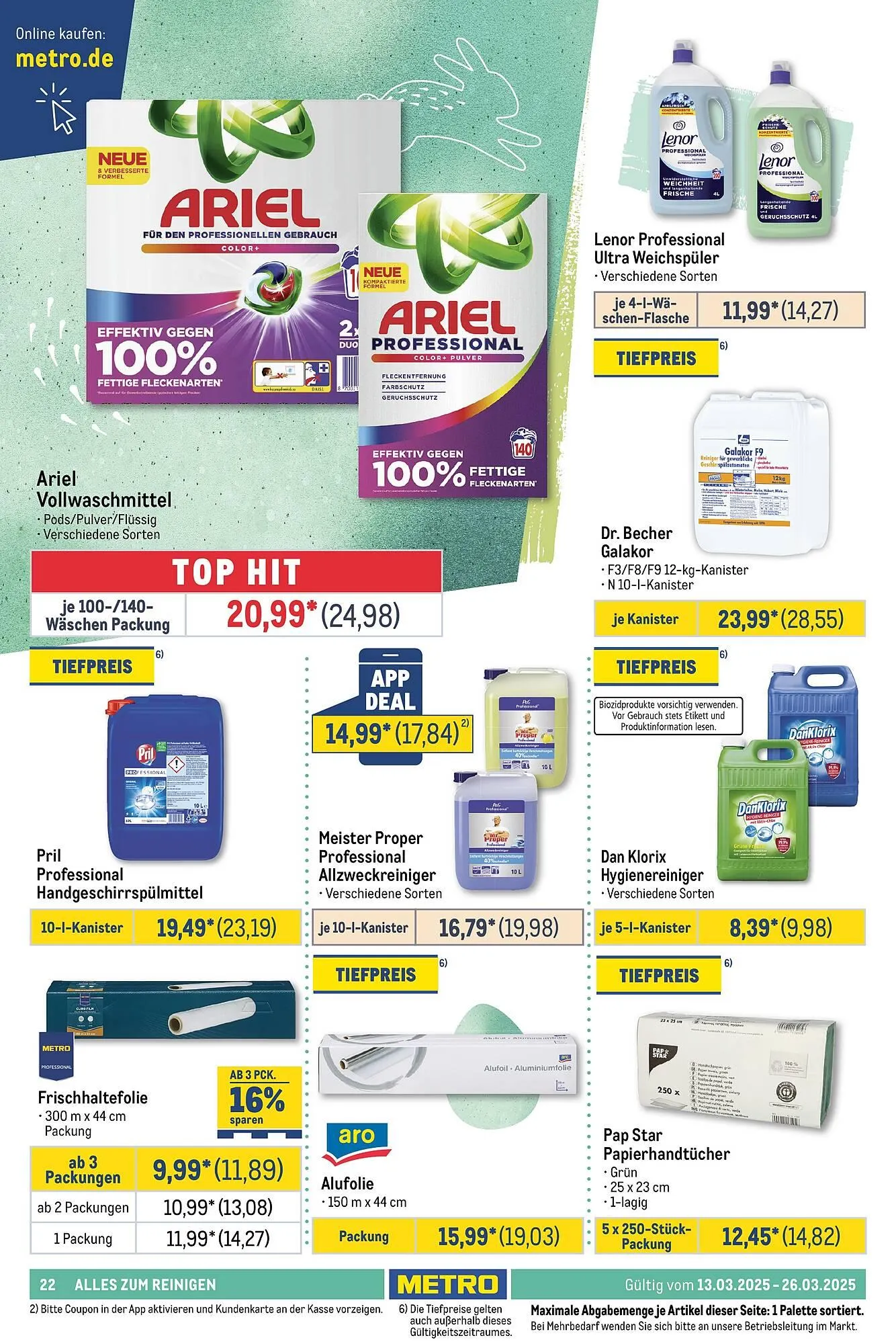 METRO Prospekt von 13. März bis 26. März 2025 - Prospekt seite 22