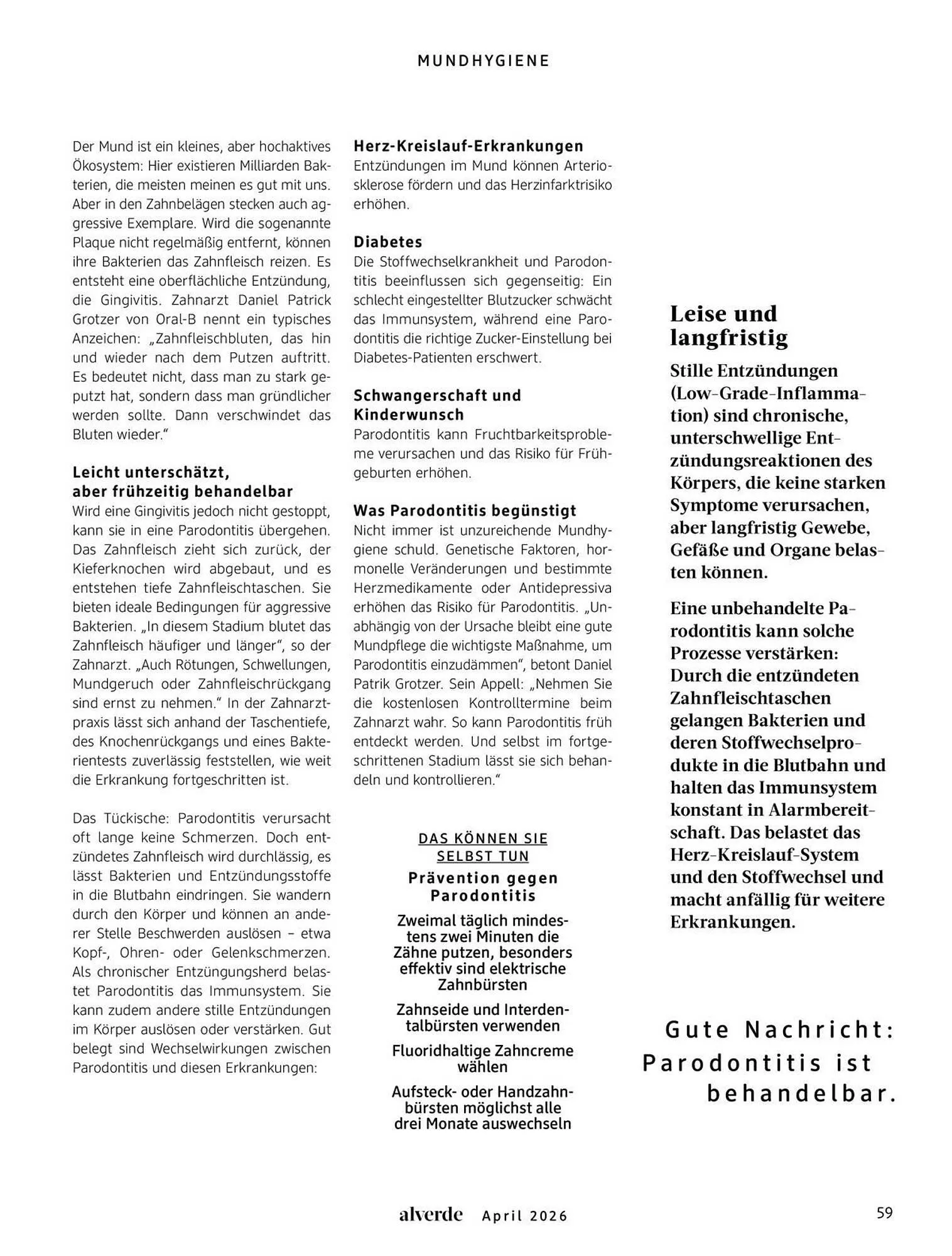 Dm drogerie Magazin von 1. April bis 30. April 2026 - Prospekt seite 59