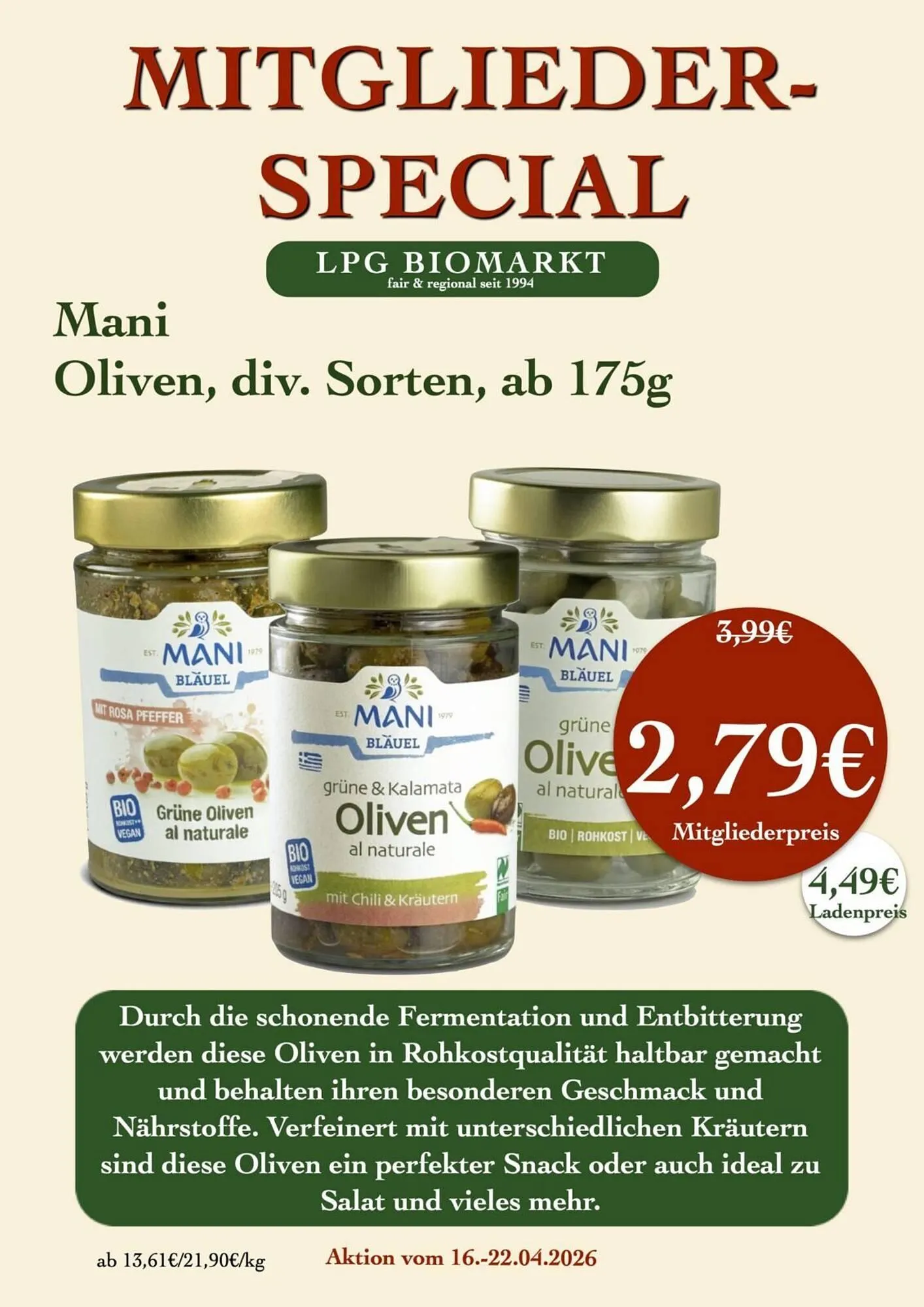 LPG Biomarkt Prospekt von 16. April bis 22. April 2026 - Prospekt seite 13