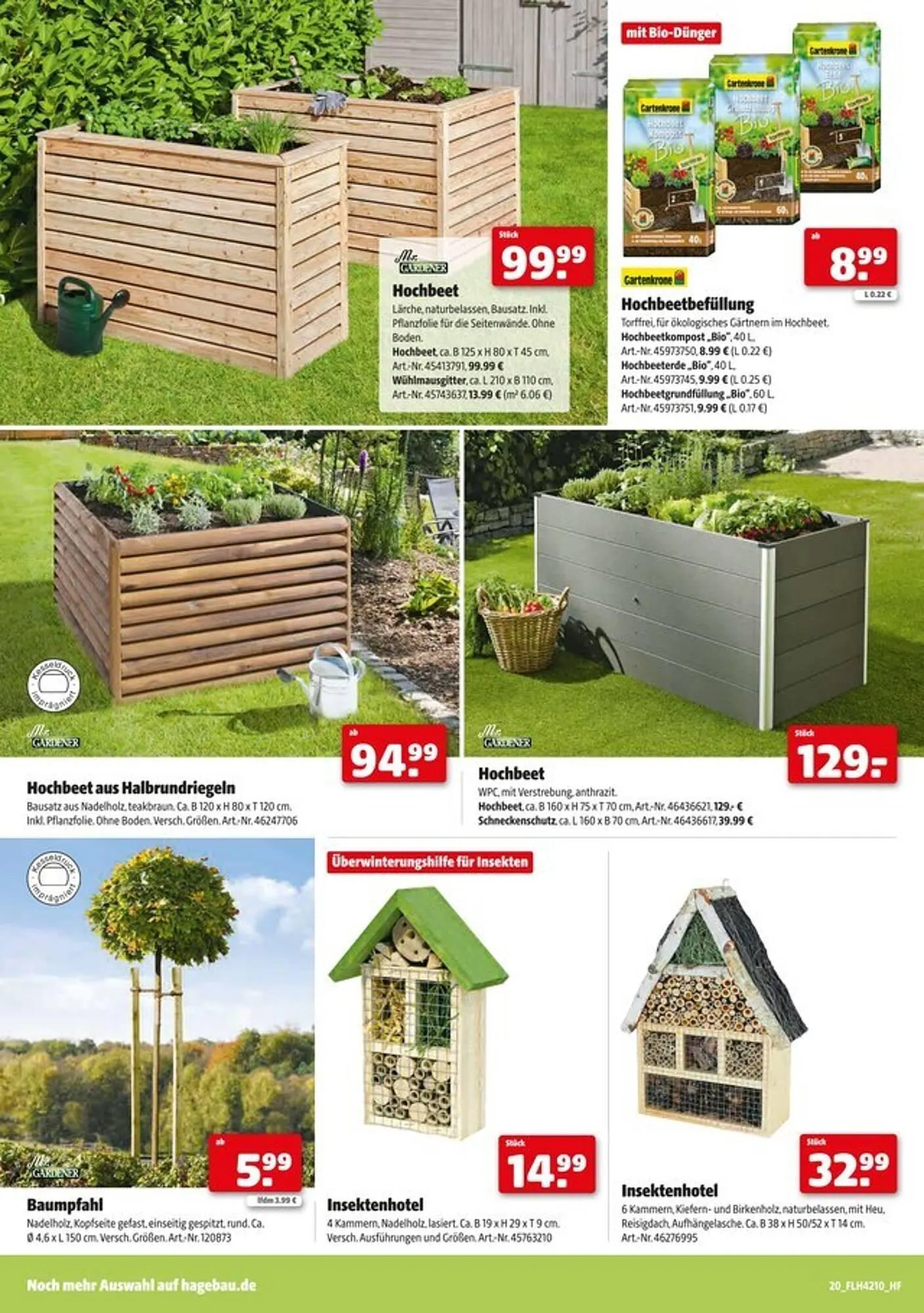 Hagebau Prospekt von 1. März bis 12. April 2025 - Prospekt seite 20